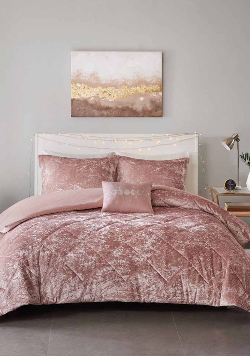 Felicia 3 Piece Velvet Duvet Cover Set