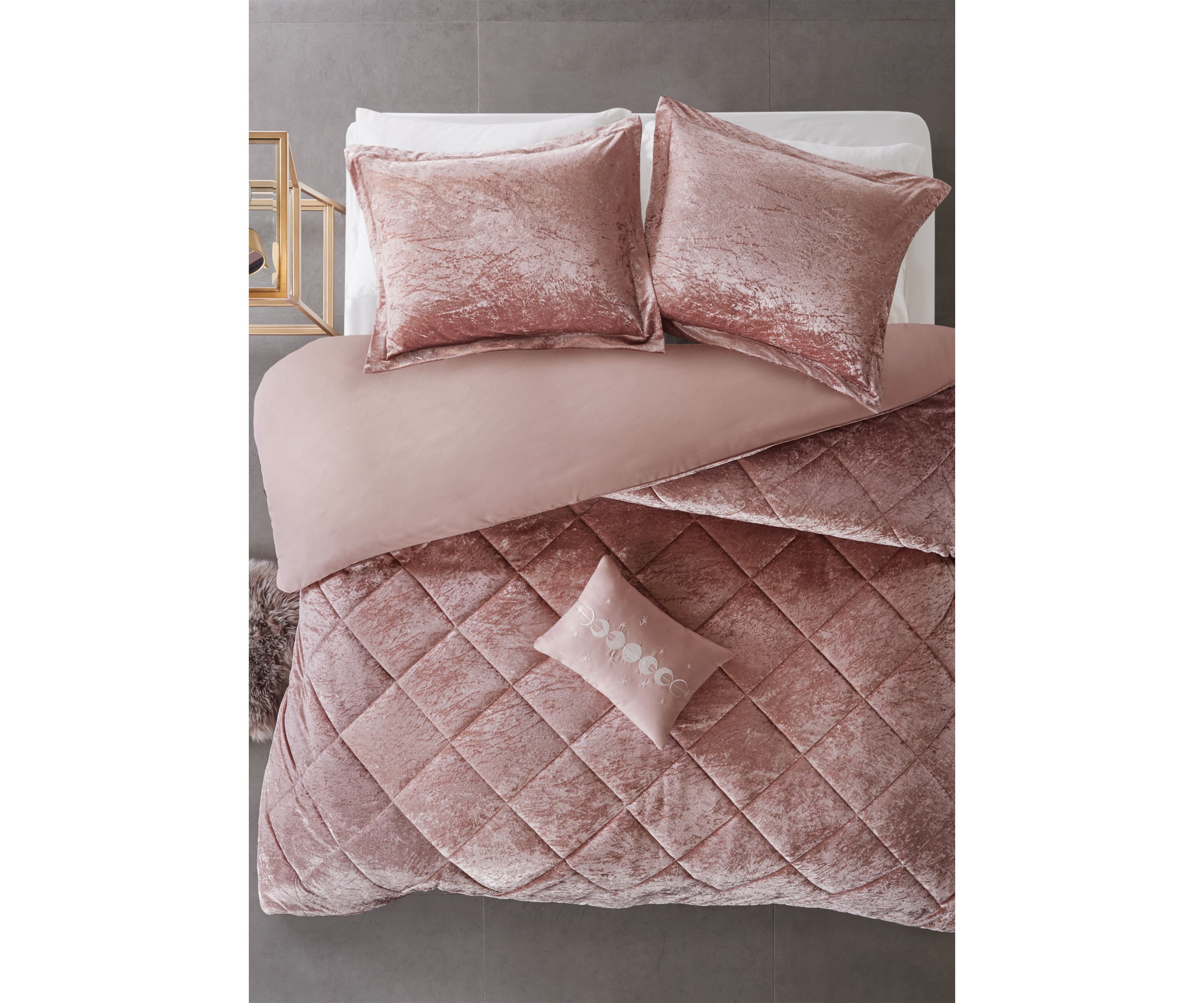 Felicia 3 Piece Velvet Duvet Cover Set
