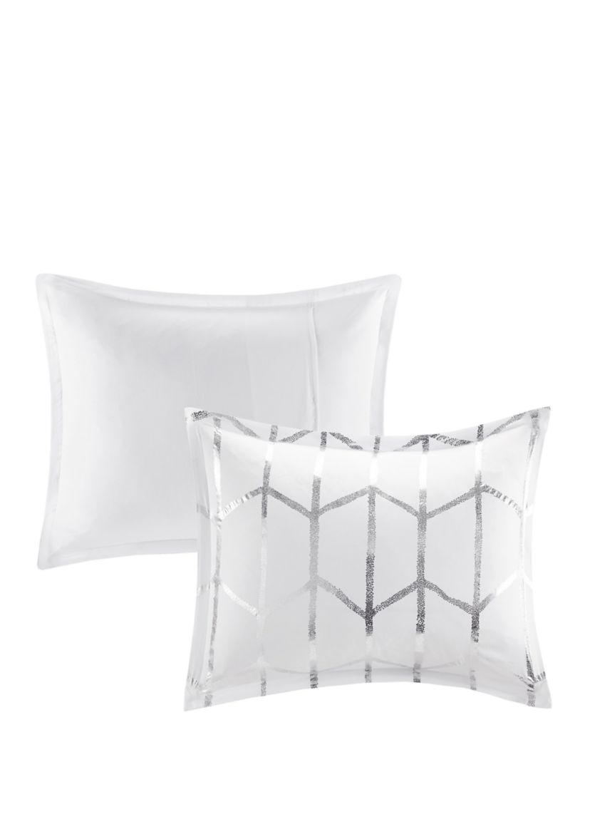 4 Piece Raina Printed Duvet Cover Set