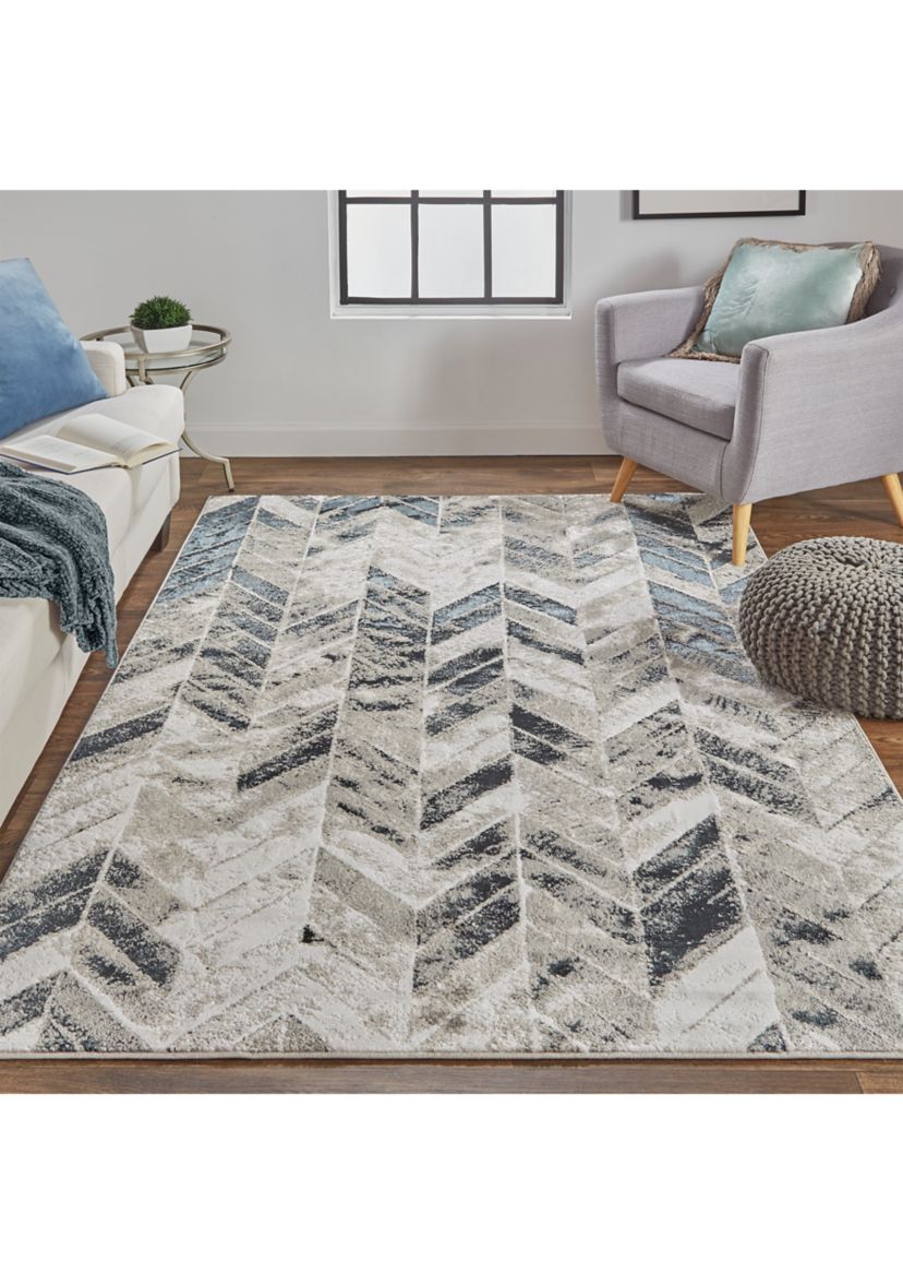 Orin Modern Chevron Area Rug