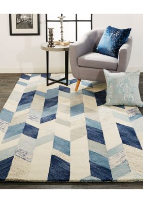 Binada Transitional Geometric Area Rug