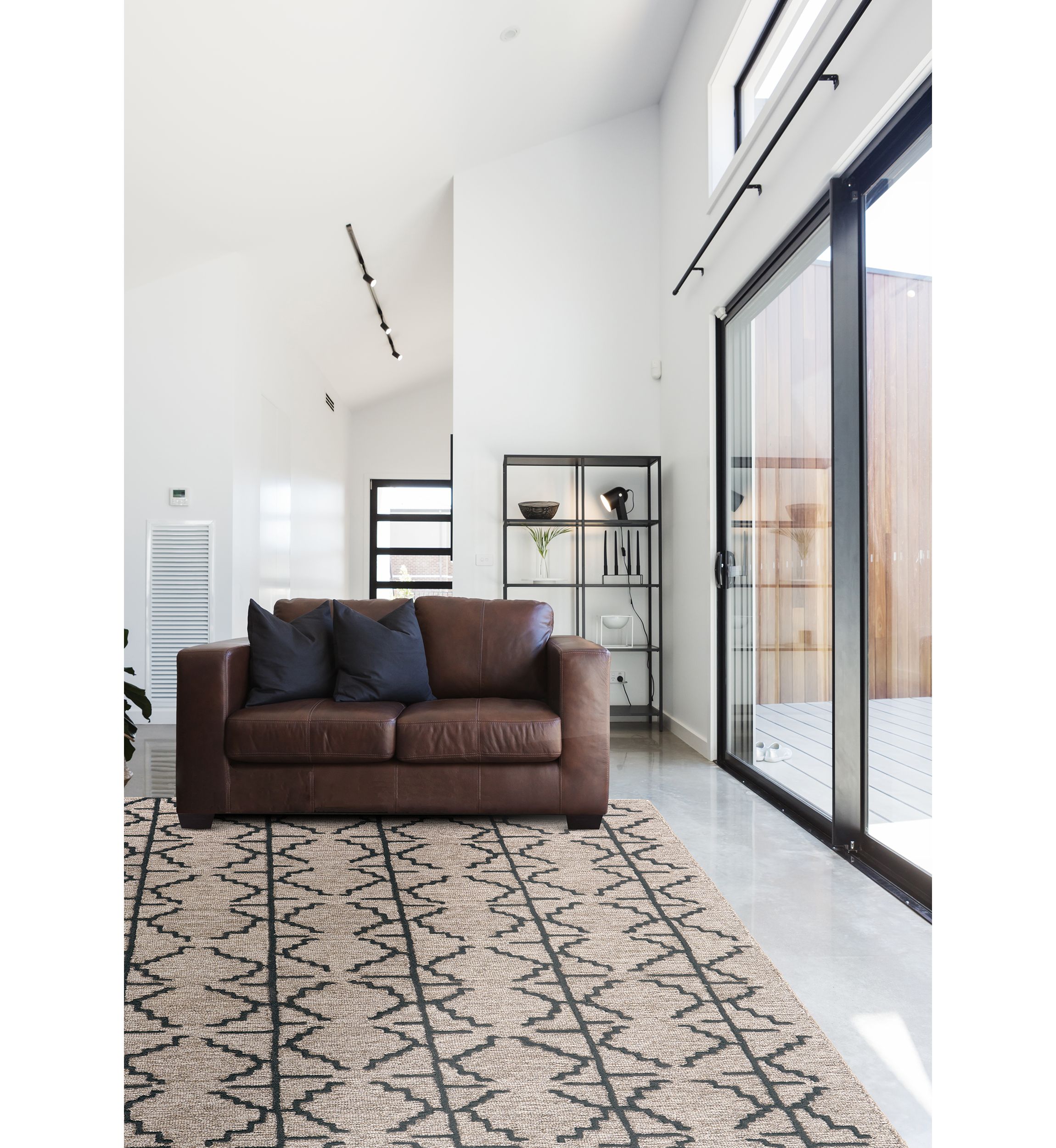 Fadden Transitional Geometric Area Rug