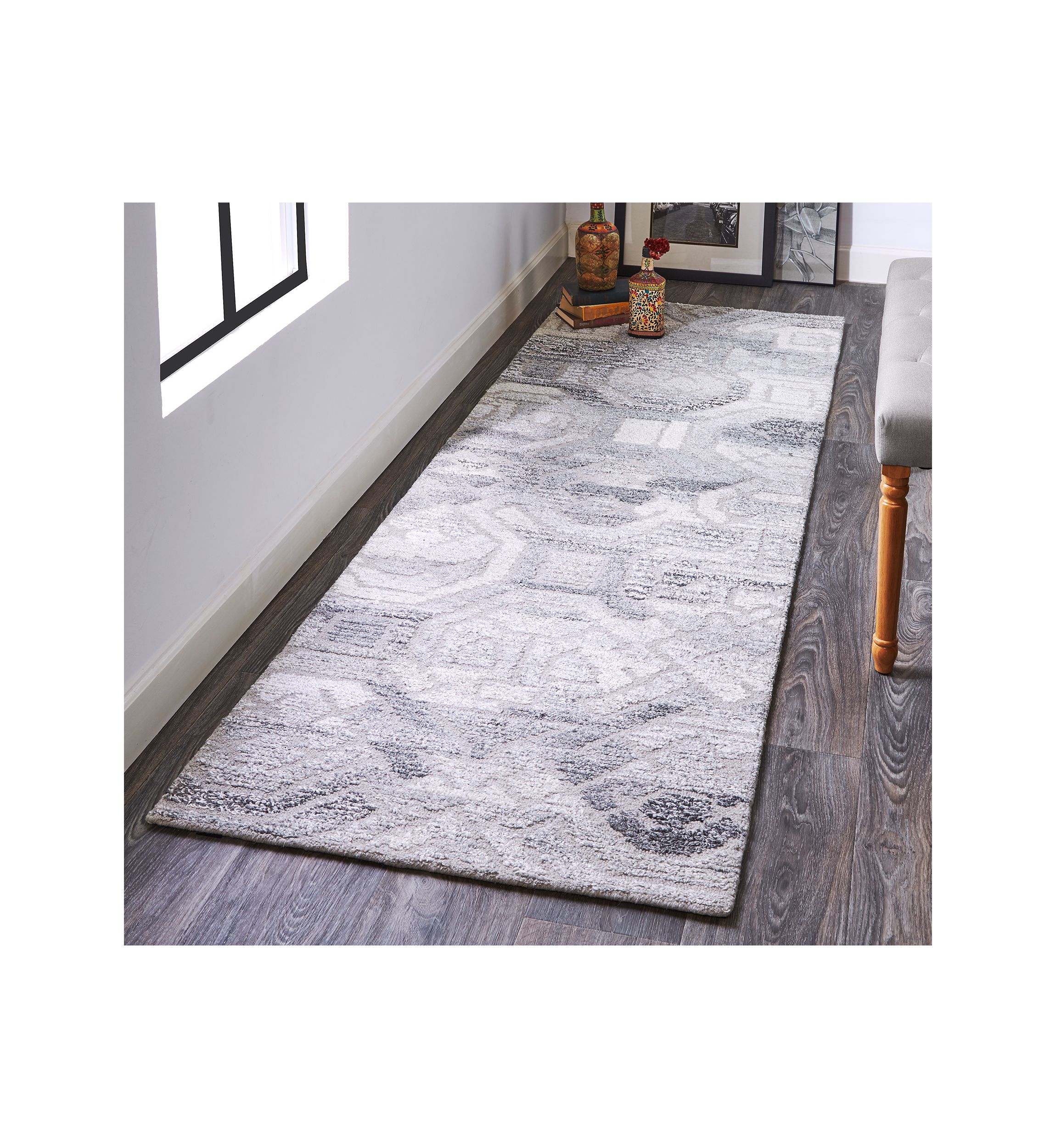 Palatez Transitional Distressed Area Rug