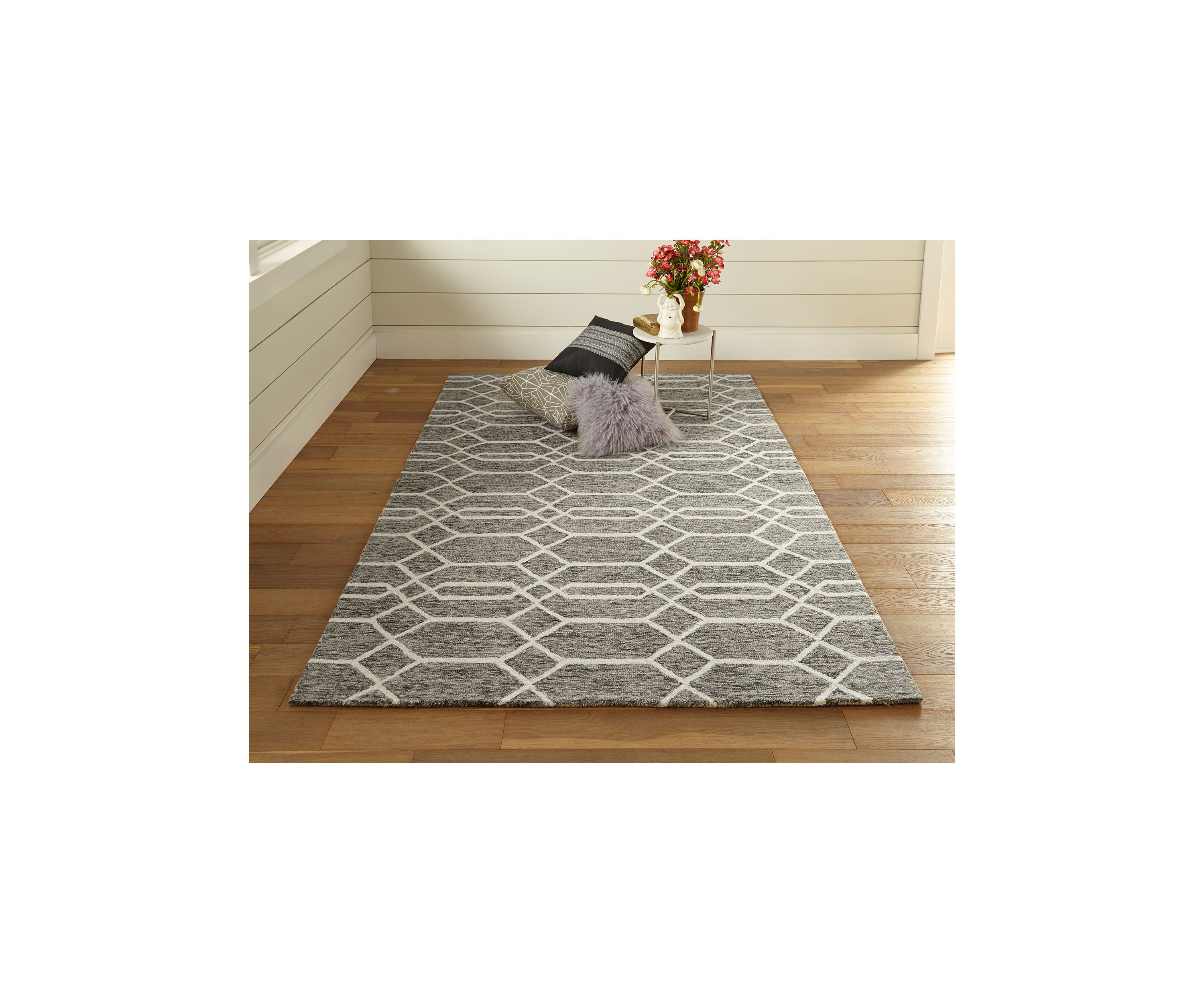 Natal Transitional Trellis & Lattice Area Rug
