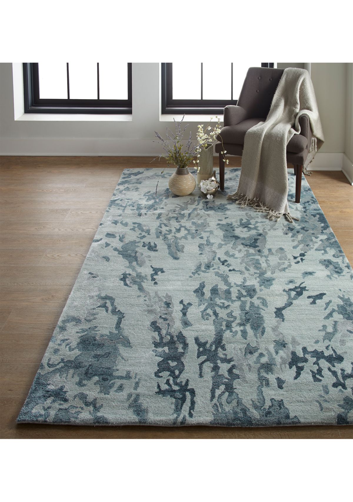 Orwell Transitional Abstract Area Rug