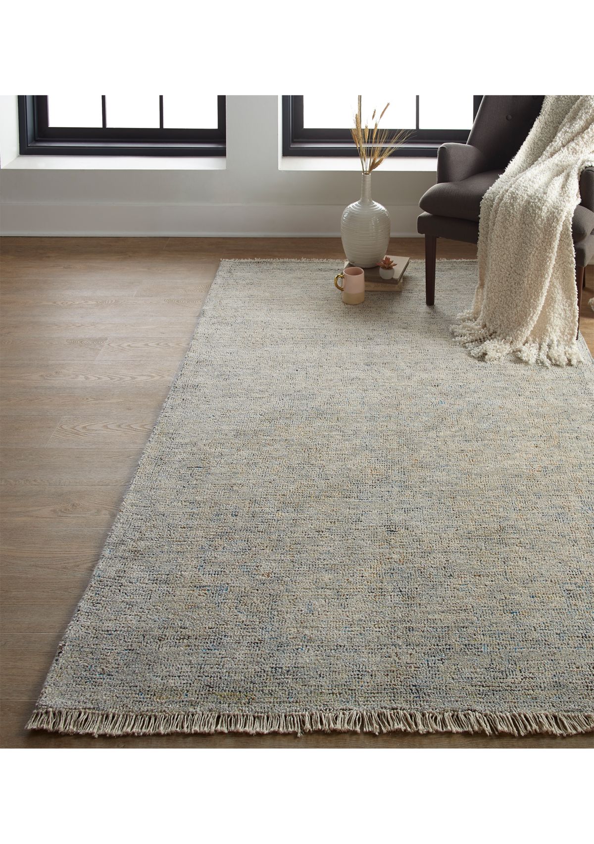 Ramey Transitional Distressed Area Rug