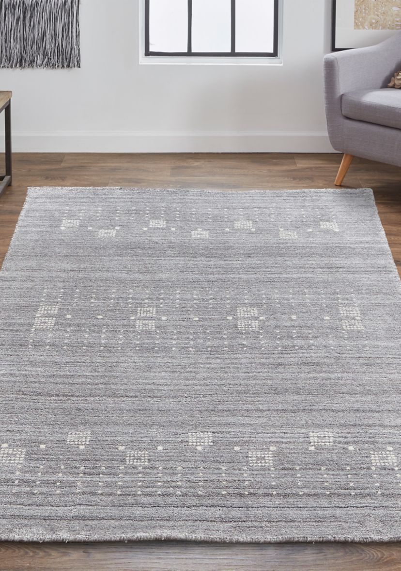 Yurie Transitional Solid Area Rug
