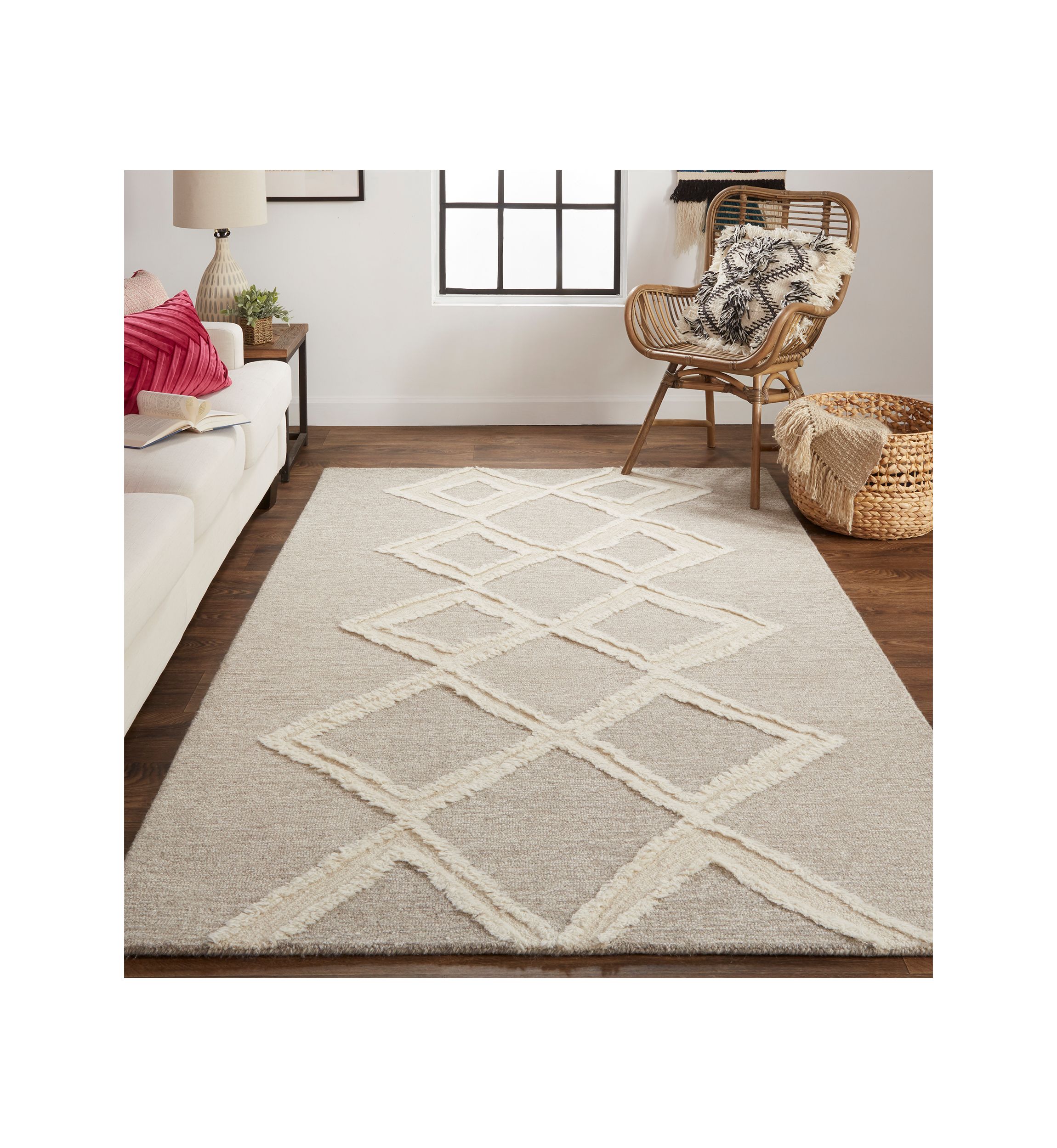 Elika Transitional Geometric Area Rug