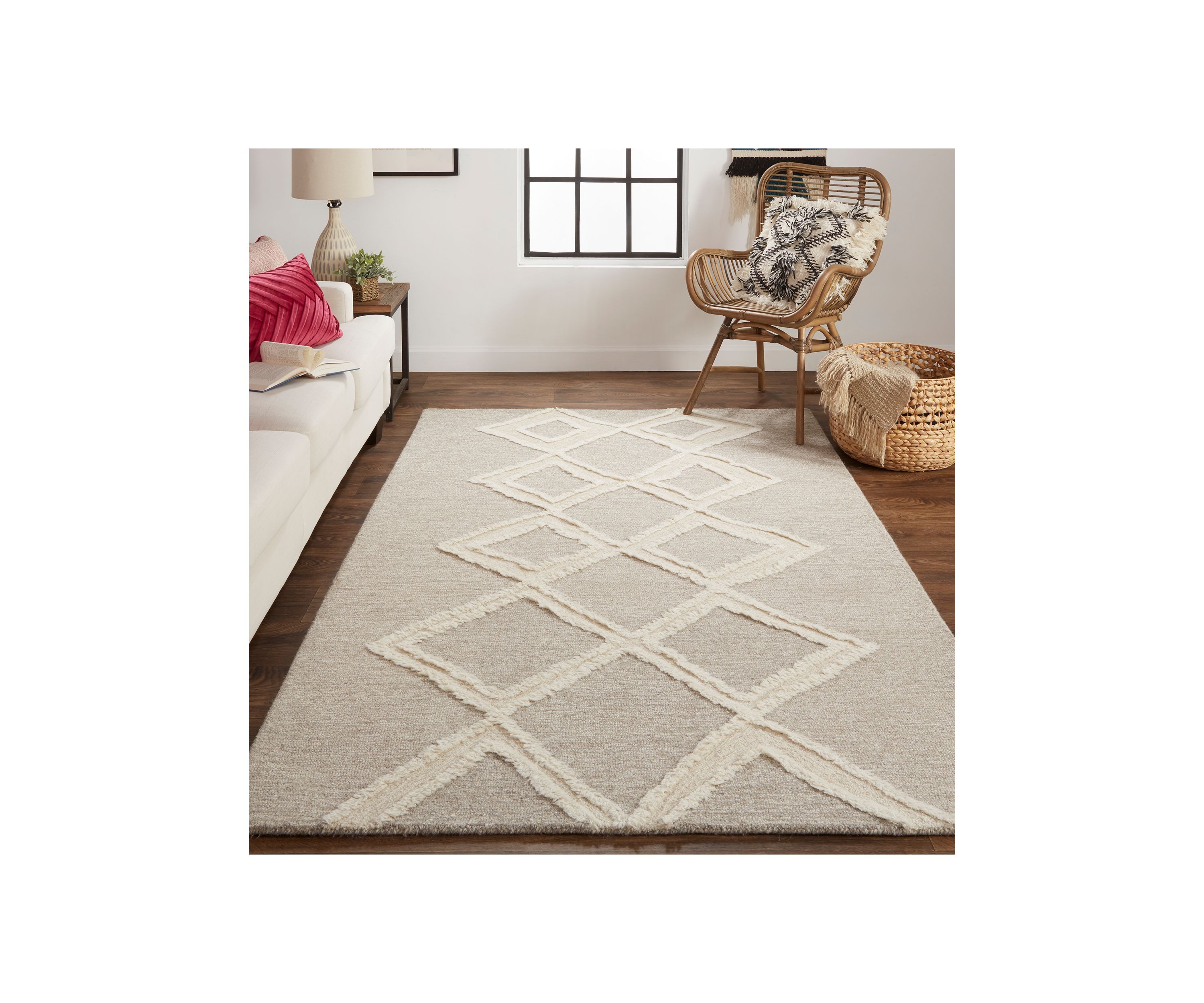 Elika Transitional Geometric Area Rug