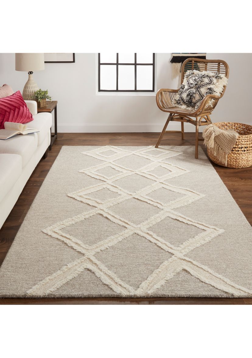 Elika Transitional Geometric Area Rug