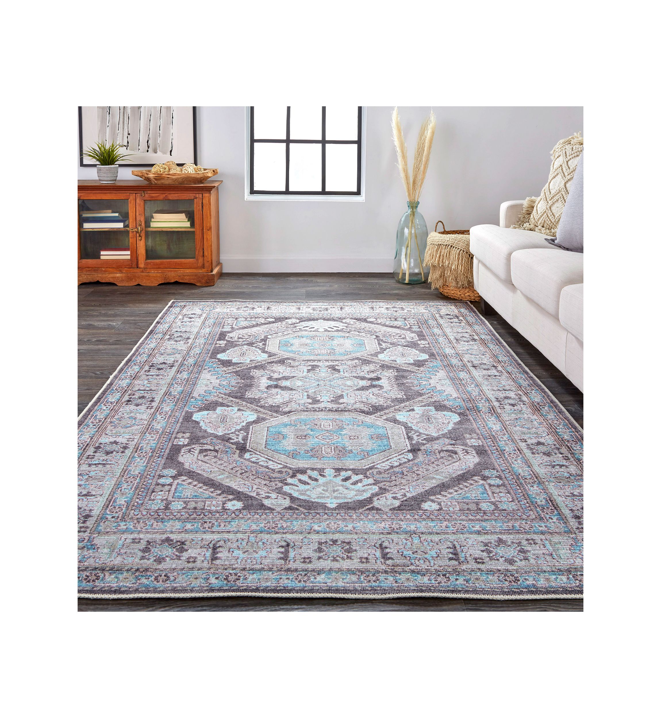 Prescott Transitional Medallion Area Rug