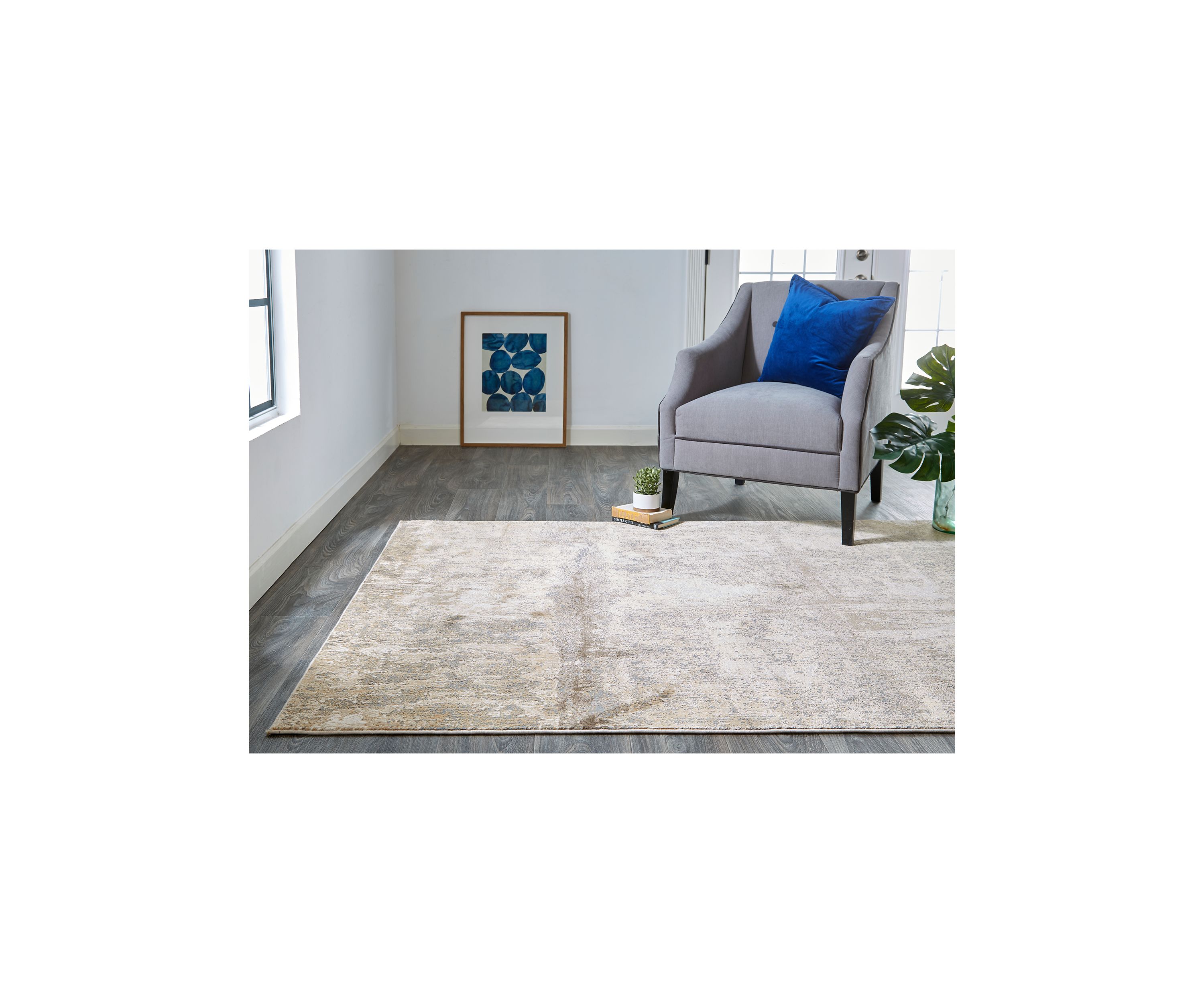 Transitional Abstract Area Rug