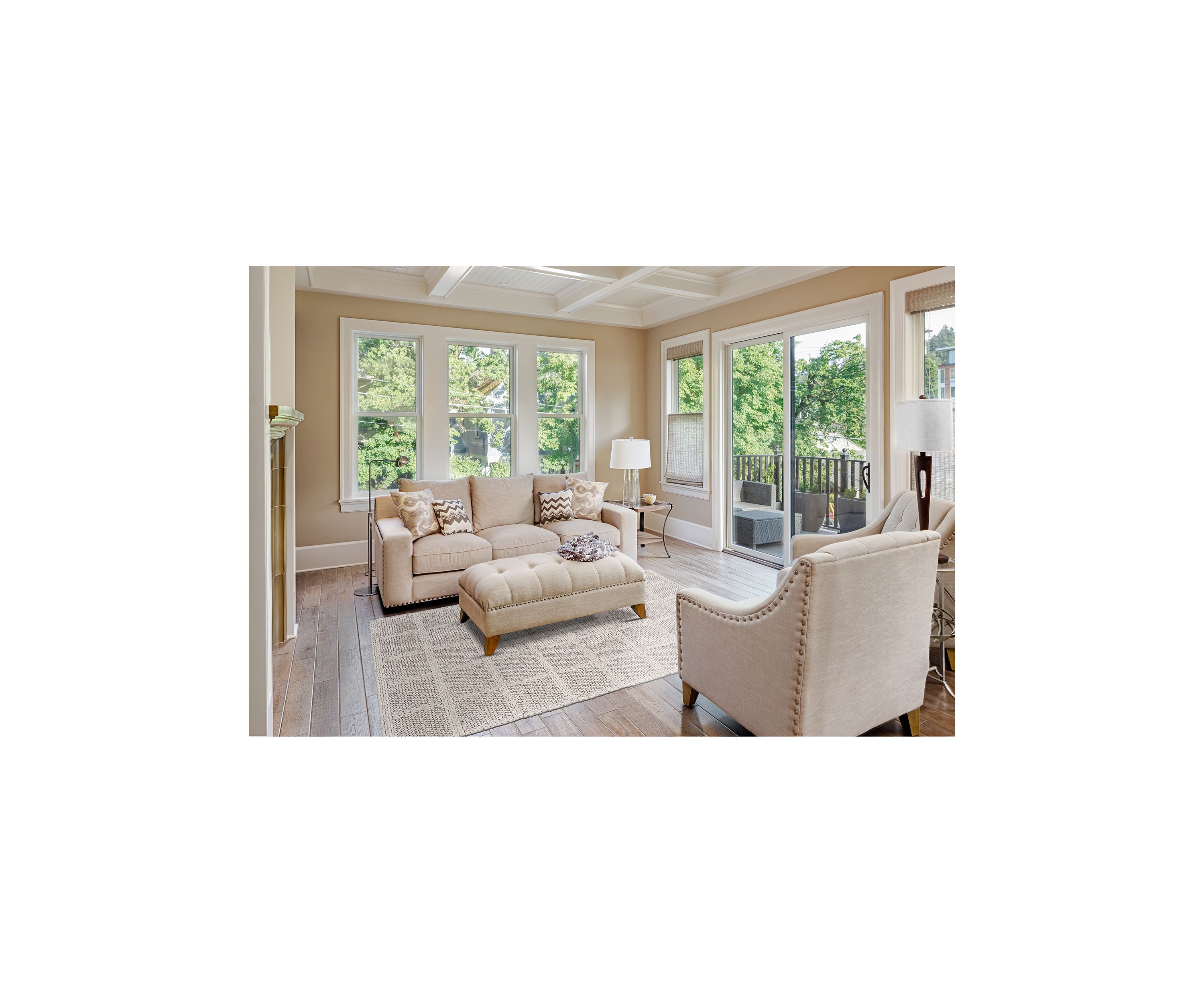 Genet Transitional Solid Area Rug