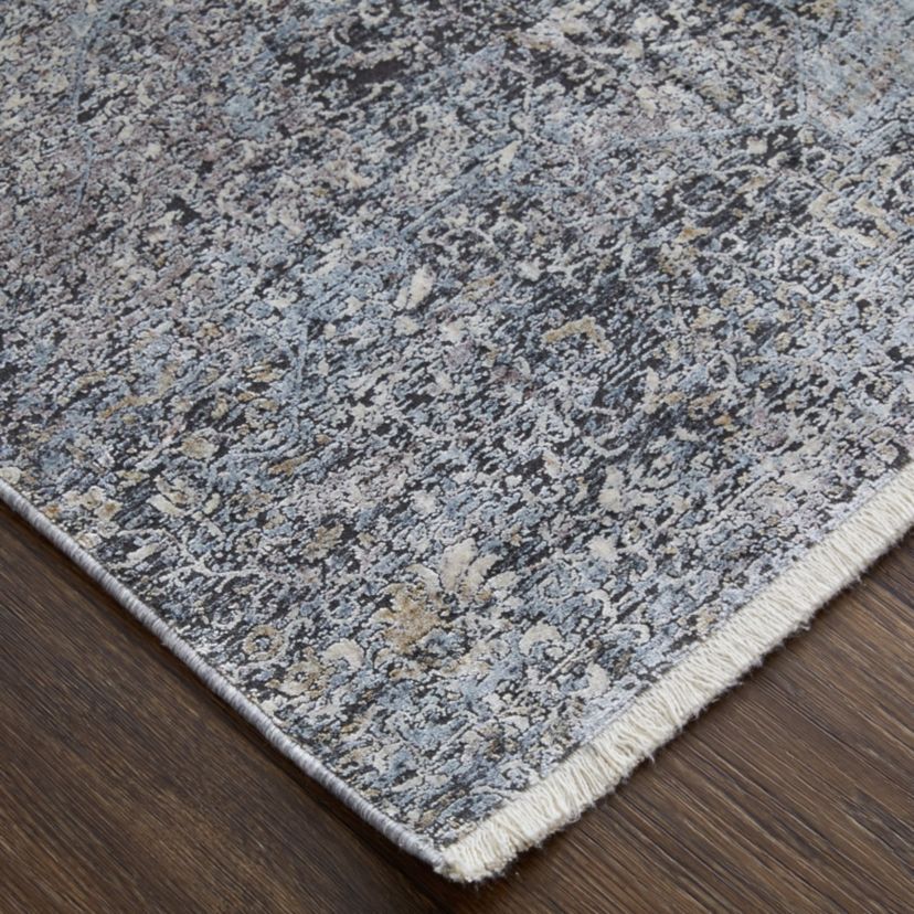 Melmas Transitional Distressed Area Rug