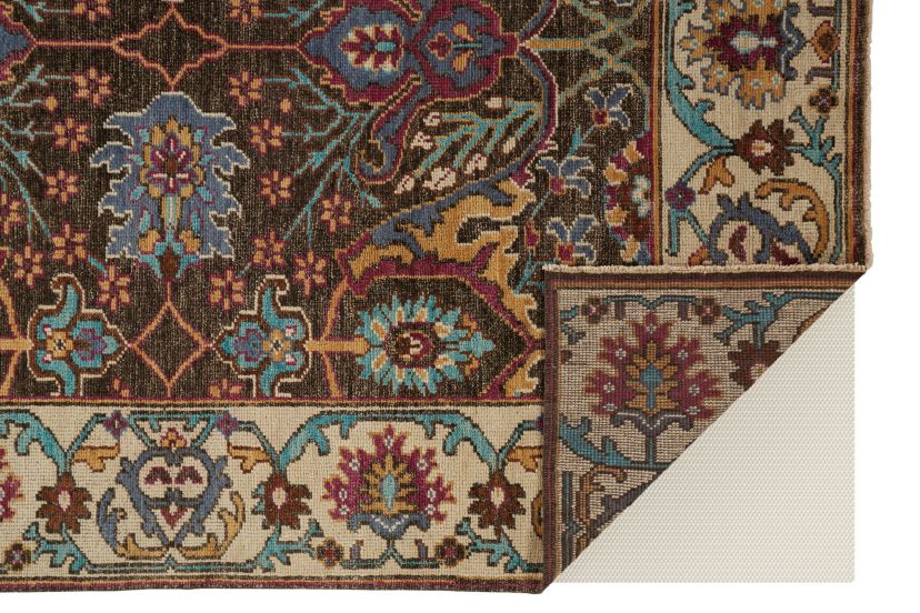 Bashyr Traditional Bordered Area Rug