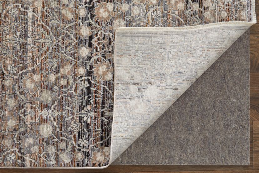 Ennis Transitional Damask Area Rug