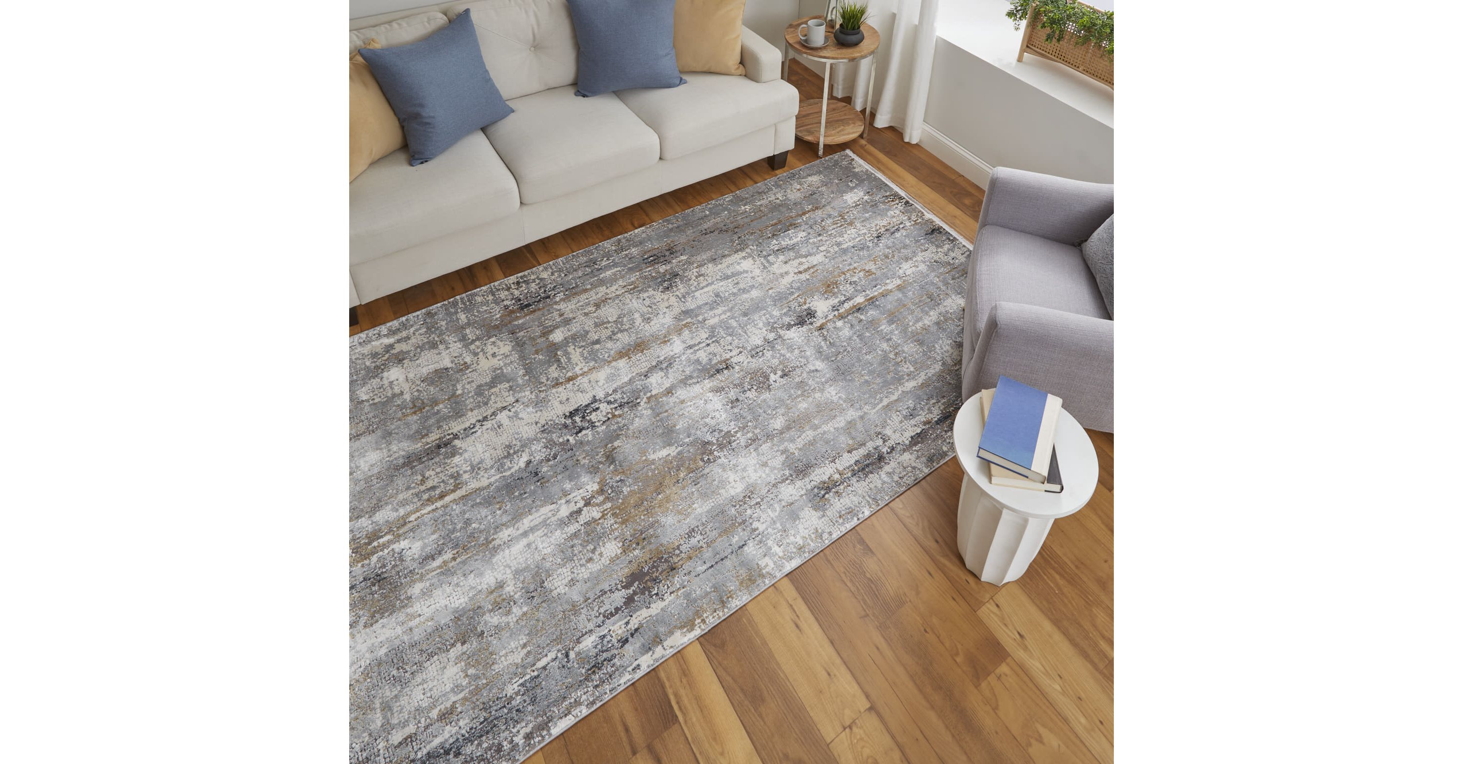 Lindstra Modern Abstract Area Rug