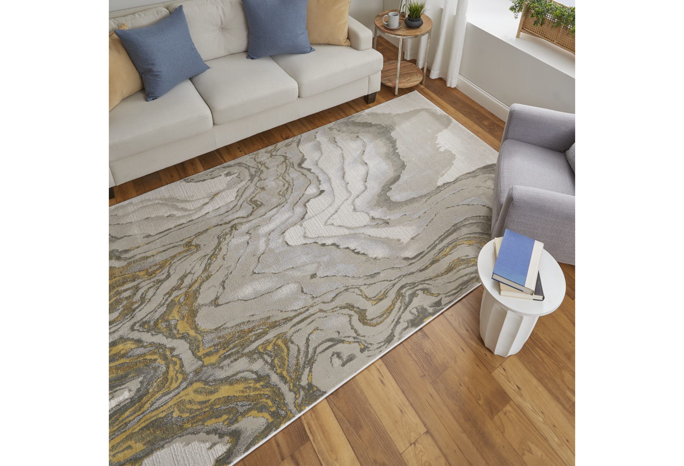 Vanhorn Modern Watercolor Area Rug