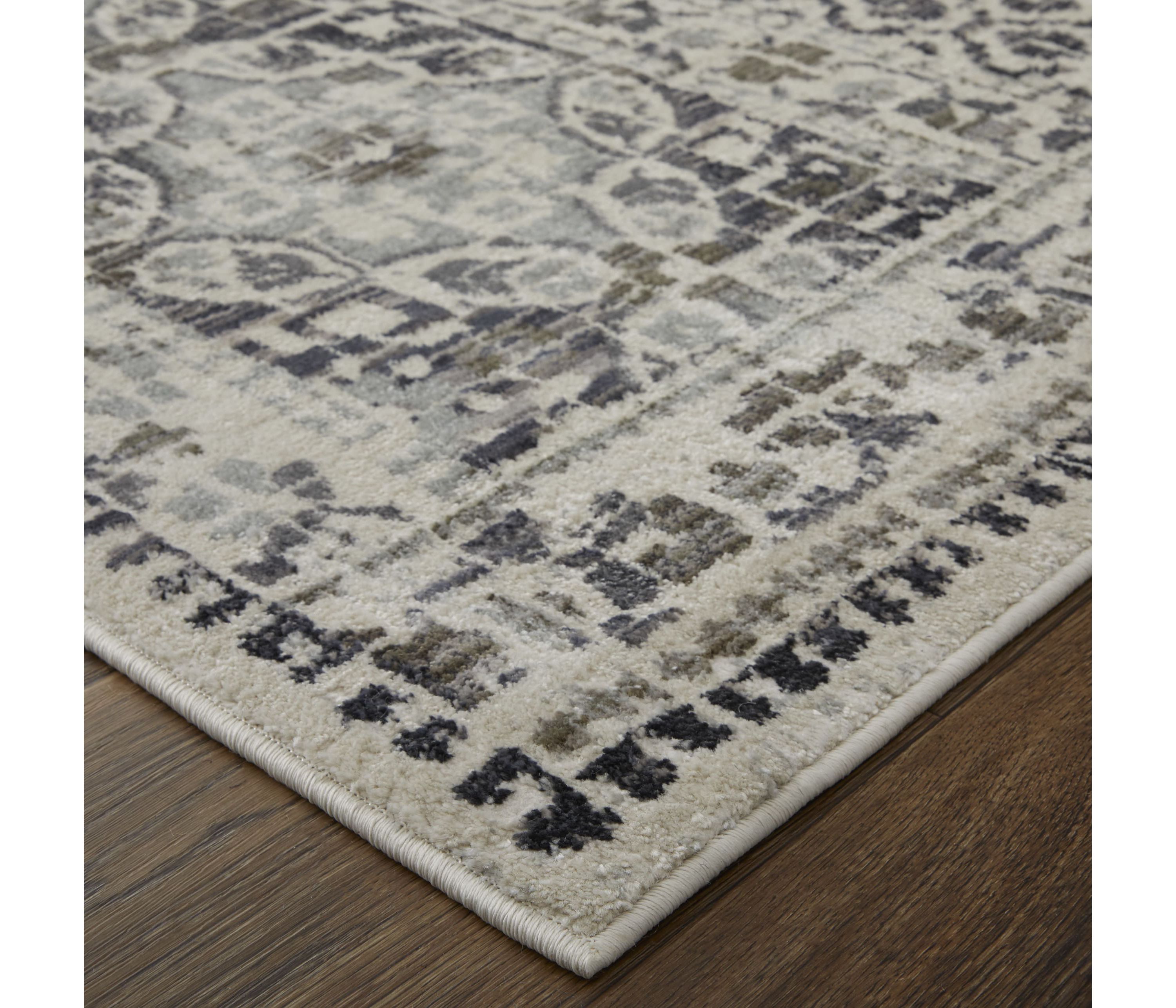 Kiba Transitional Distressed Area Rug