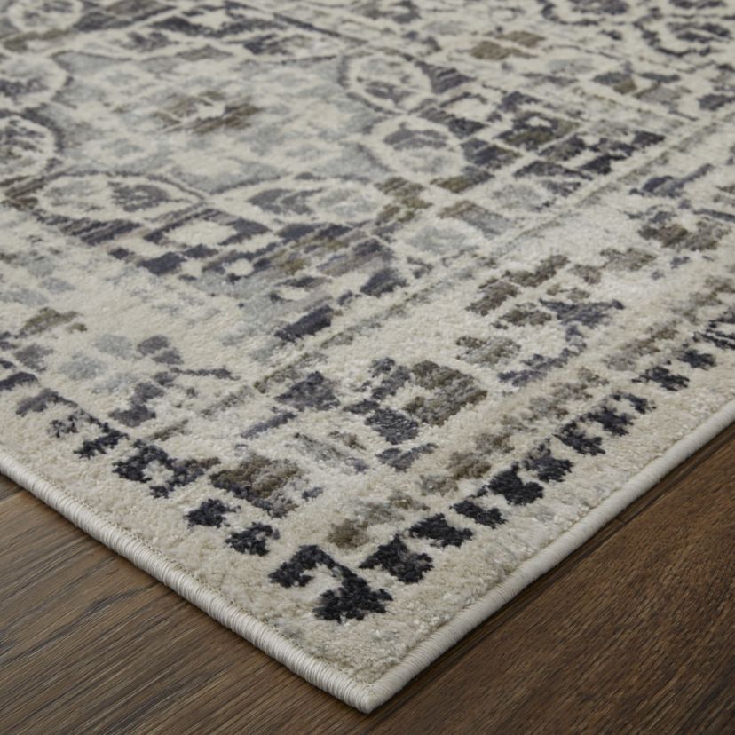 Kiba Transitional Distressed Area Rug