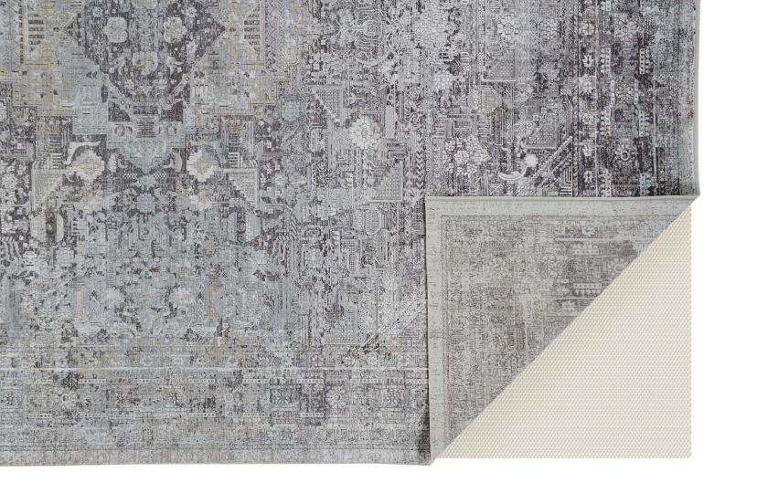 Melmas Transitional Medallion Area Rug