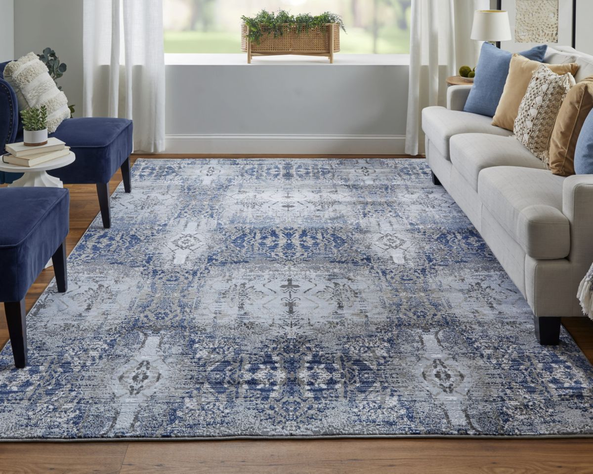 Javers Modern Damask Area Rug