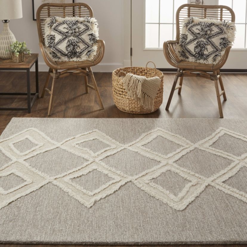 Elika Transitional Geometric Area Rug