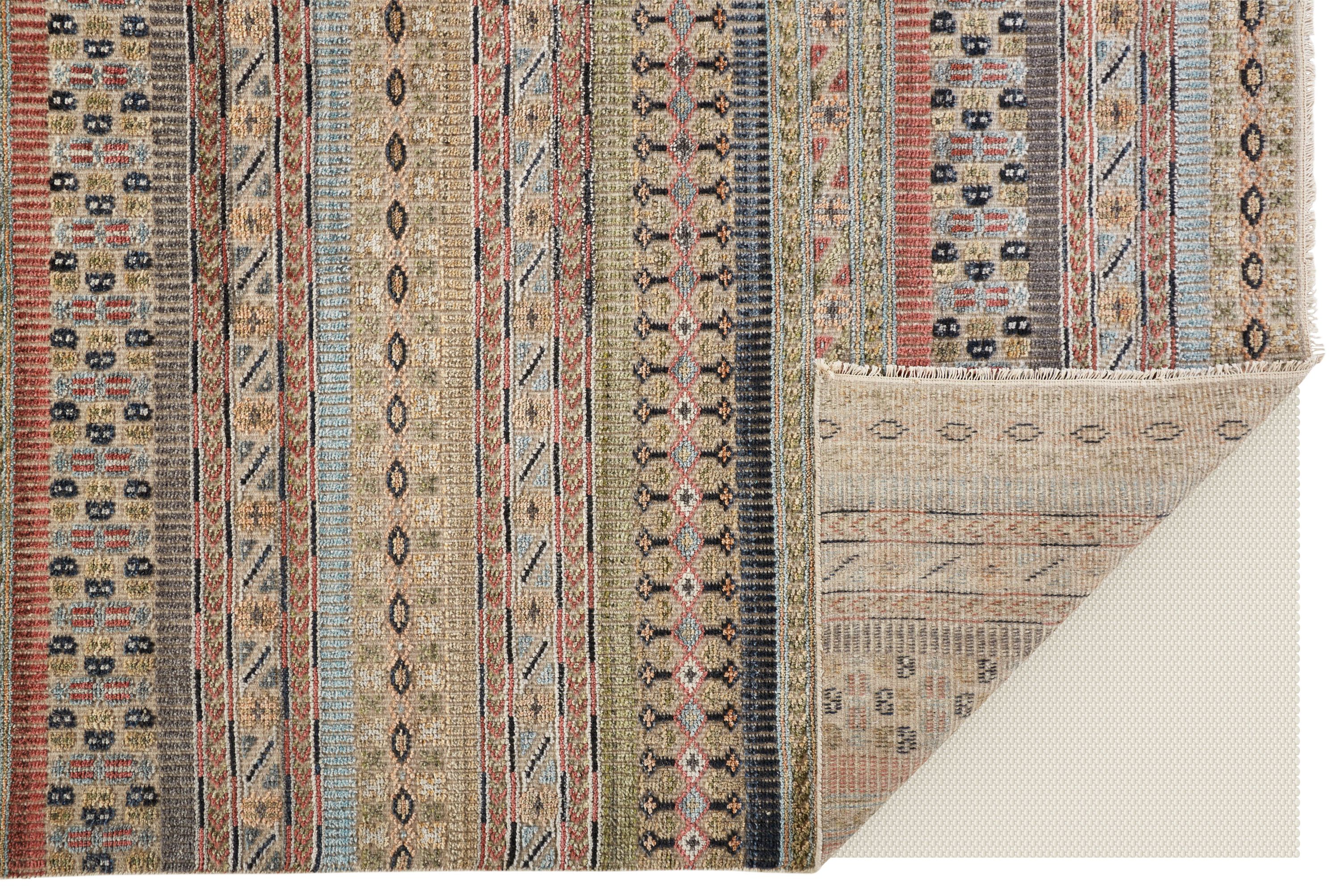 Eckhart Transitional Stripes Area Rug