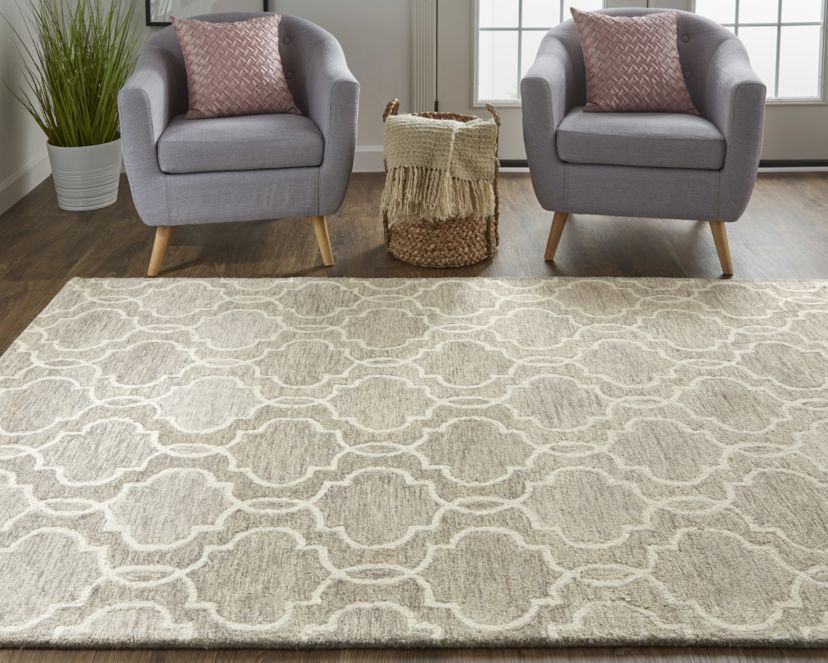 Natal Transitional Trellis & Lattice Area Rug
