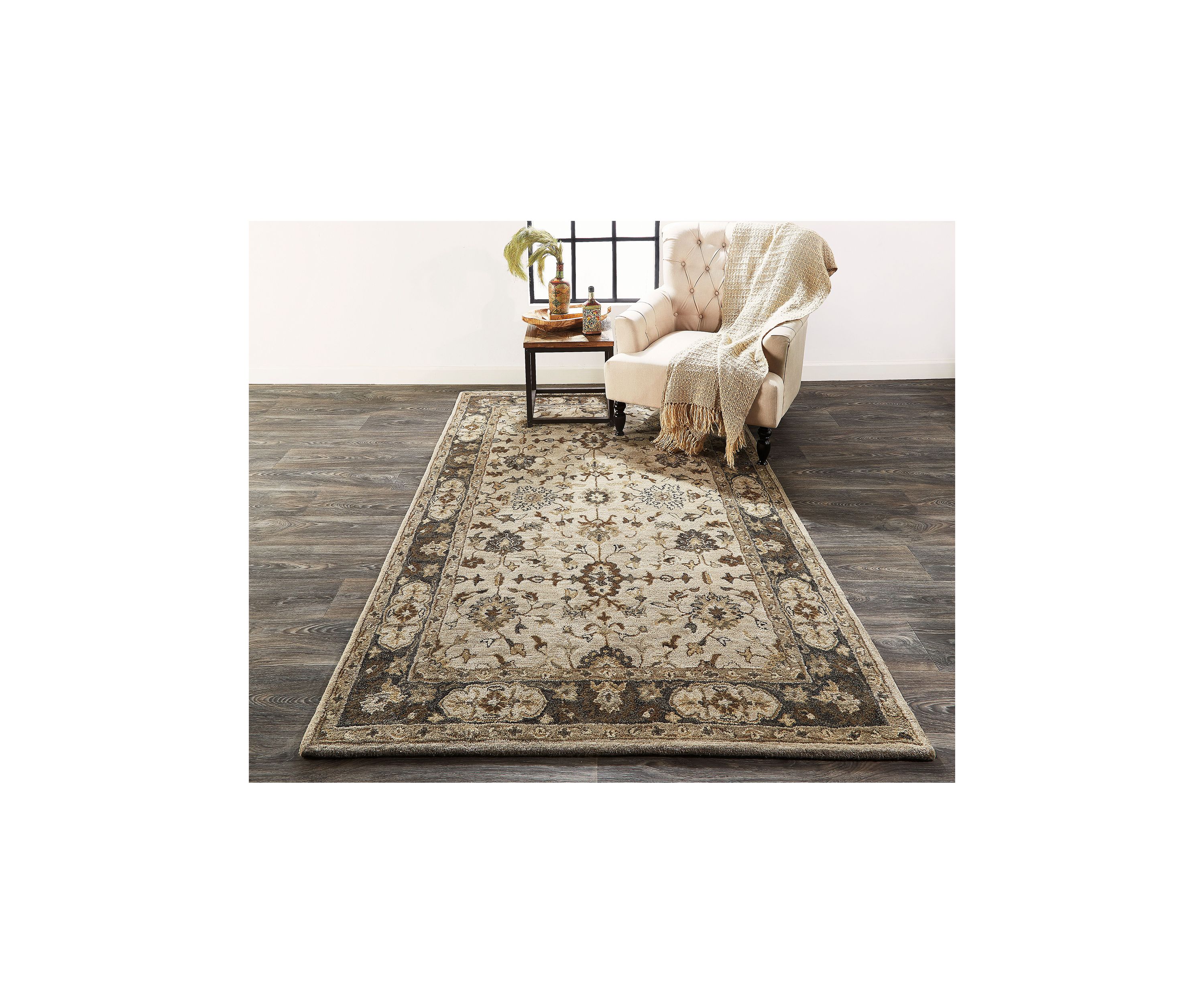 Botticino Traditional Oriental Area Rug