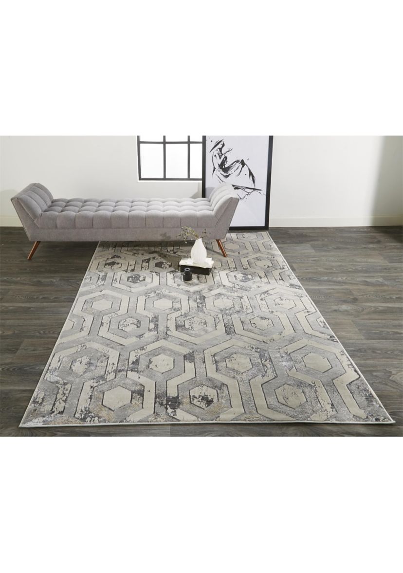 Orin Modern Distressed Area Rug
