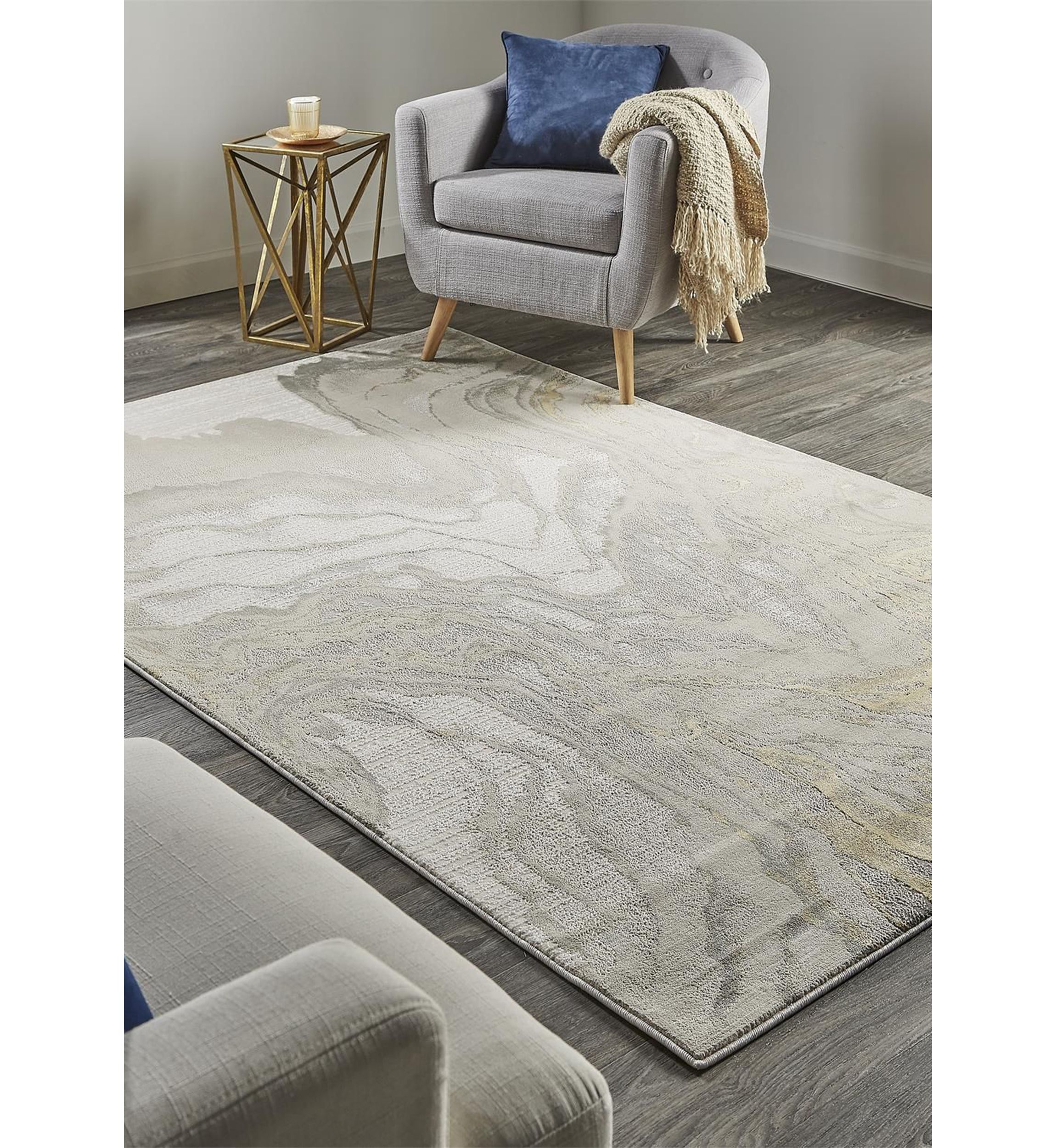 Vanhorn Modern Watercolor Area Rug