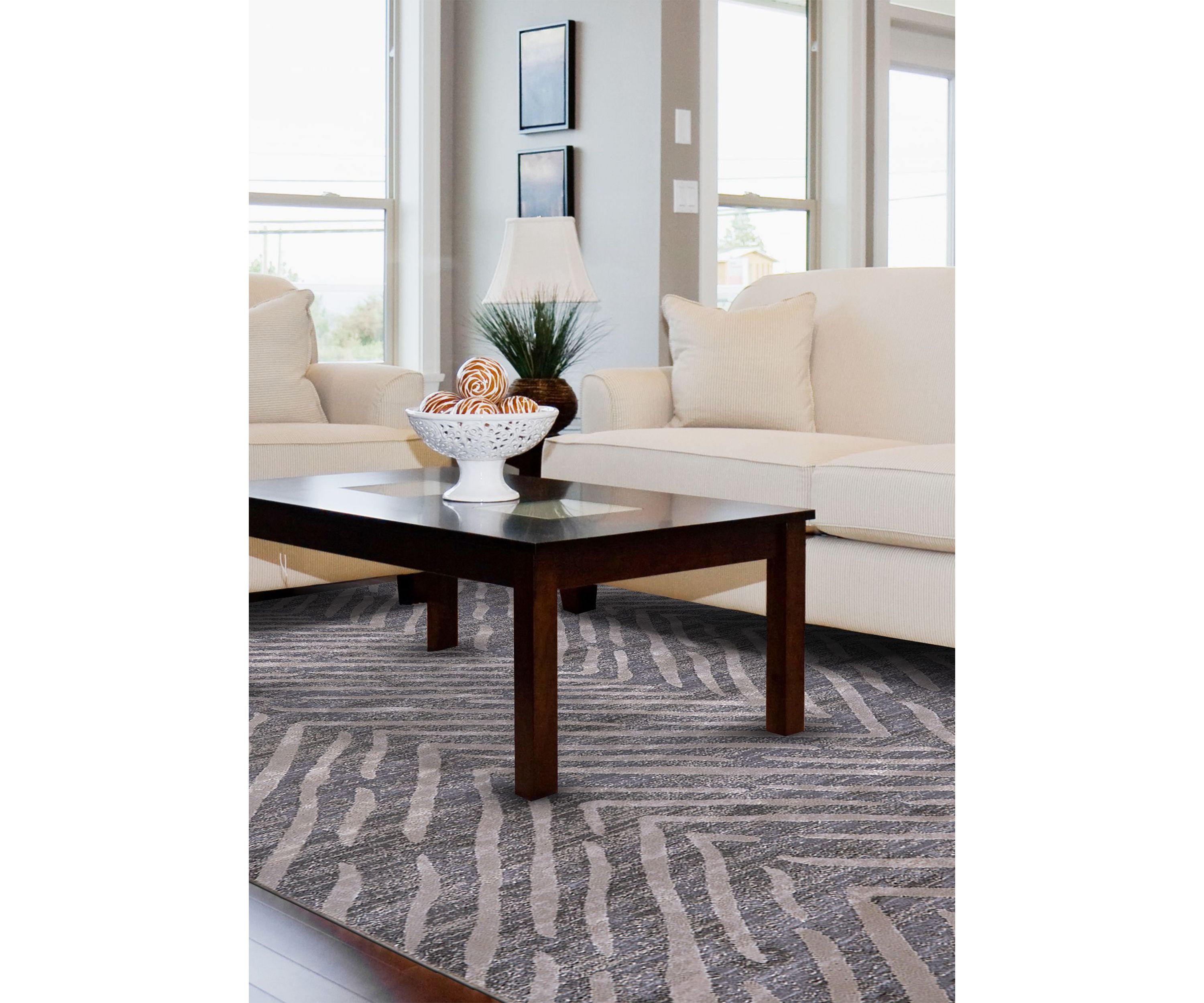Vanhorn Modern Herringbone Area Rug