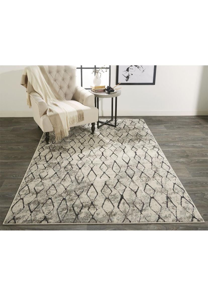 Kiba Transitional Diamond Area Rug