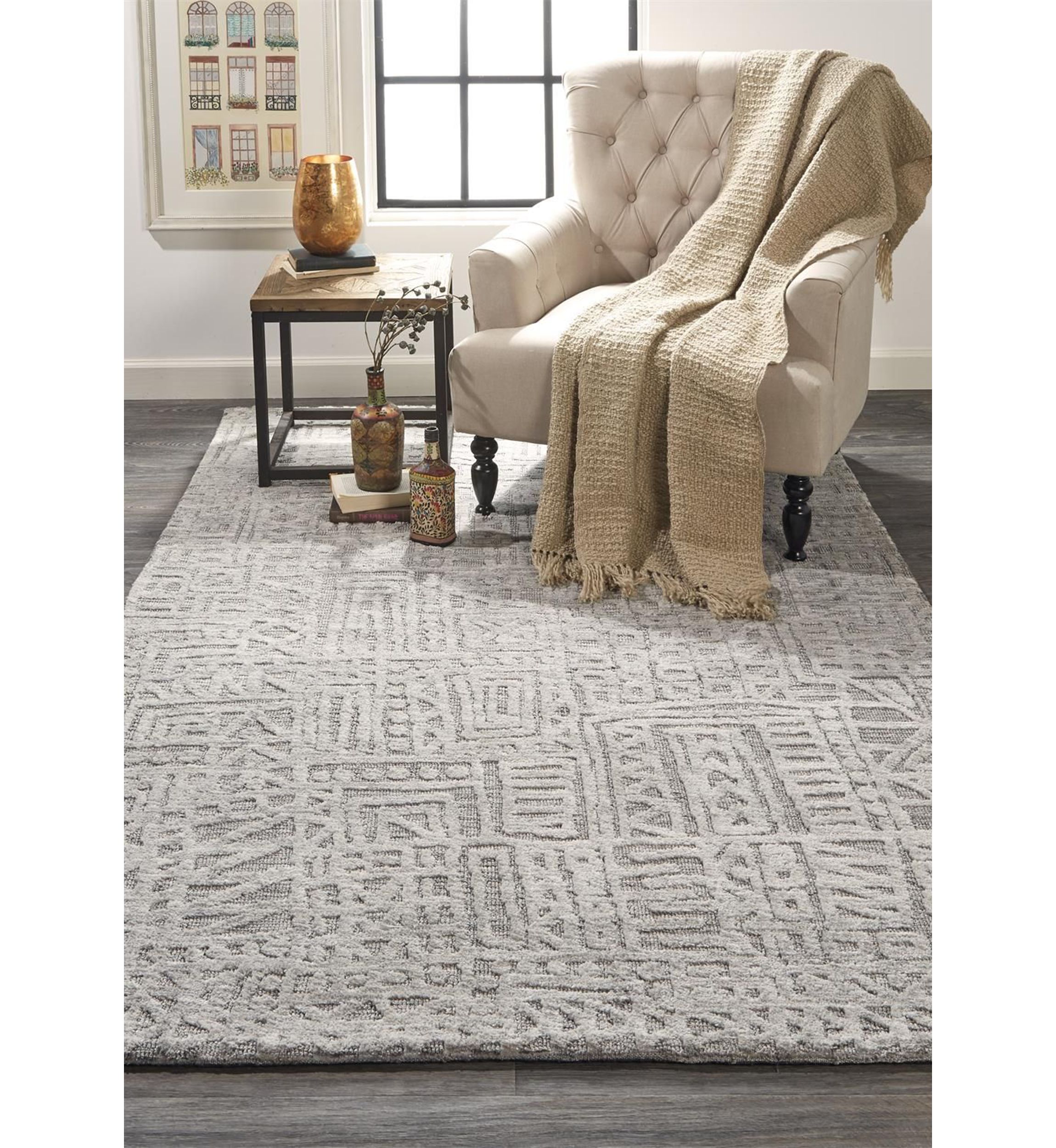 Oliena Modern Abstract Area Rug