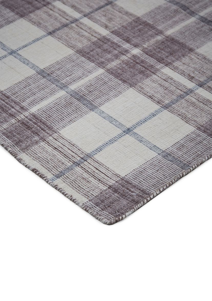 Jens Transitional Plaid Area Rug