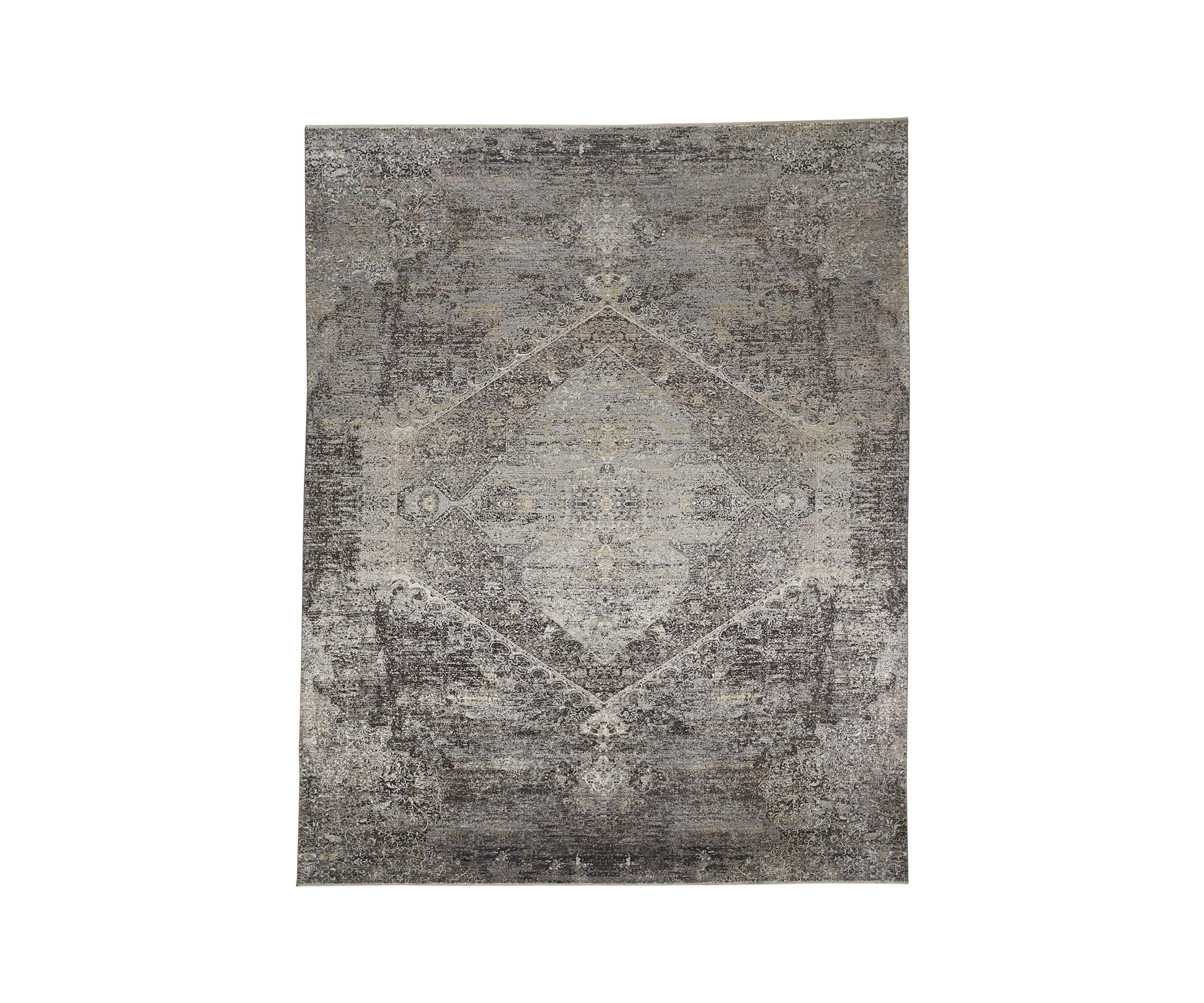 Melmas Transitional Distressed Area Rug