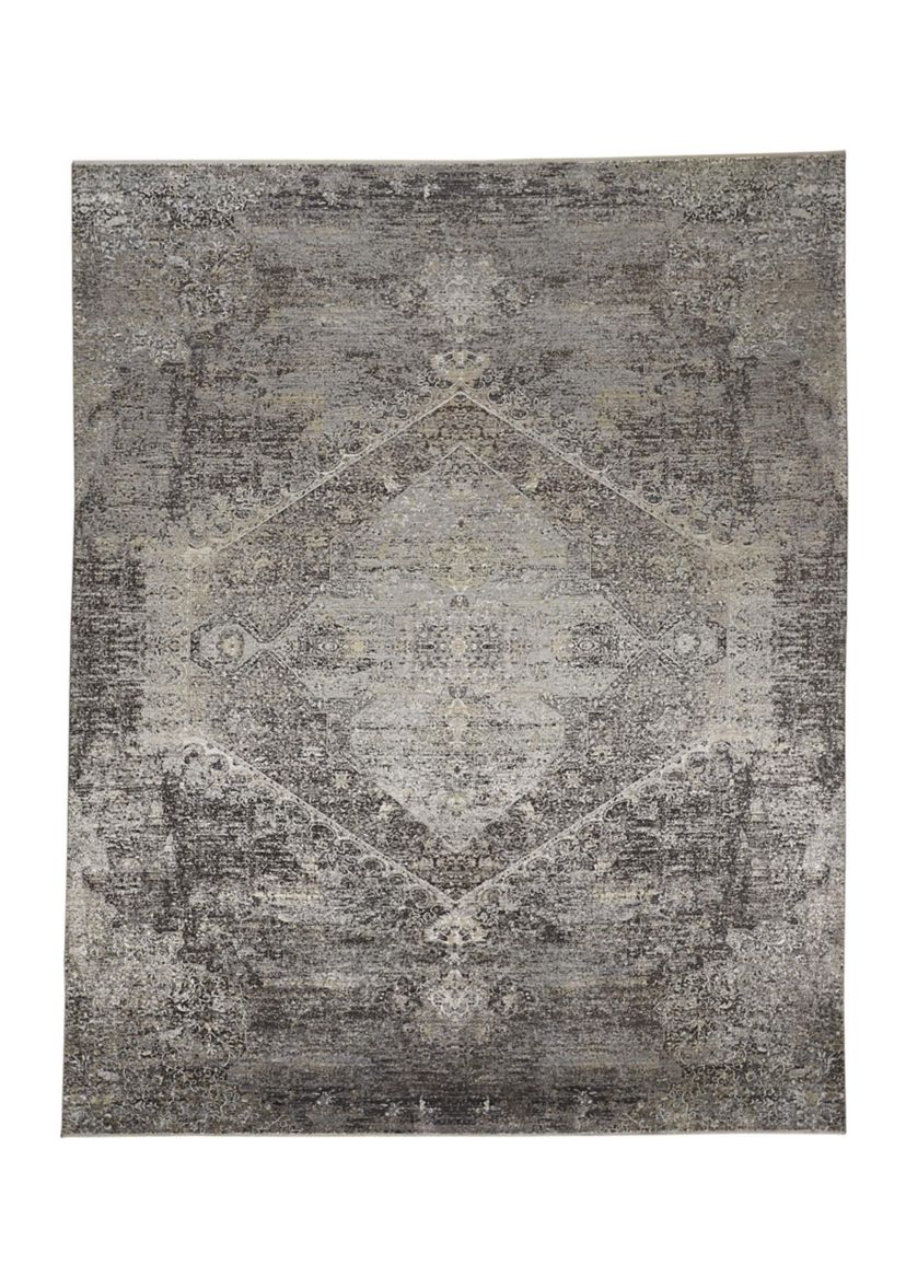Melmas Transitional Distressed Area Rug