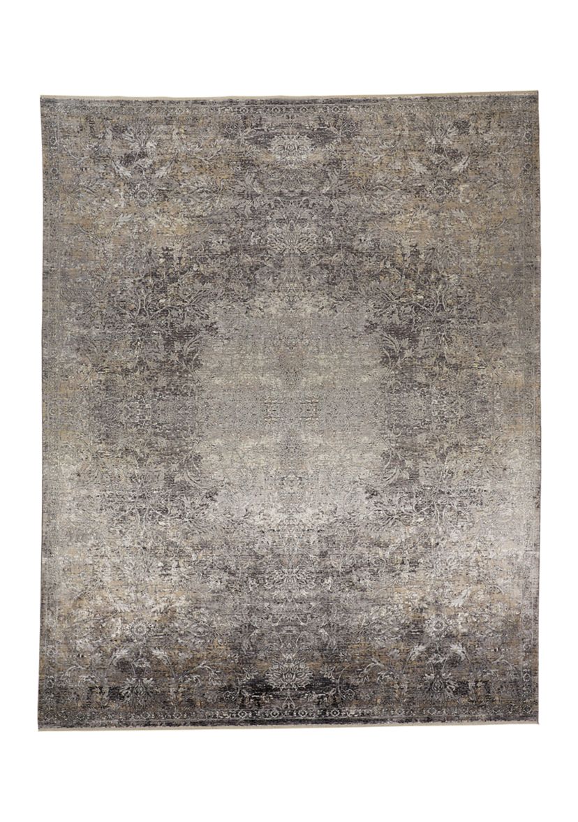 Melmas Transitional Medallion Area Rug