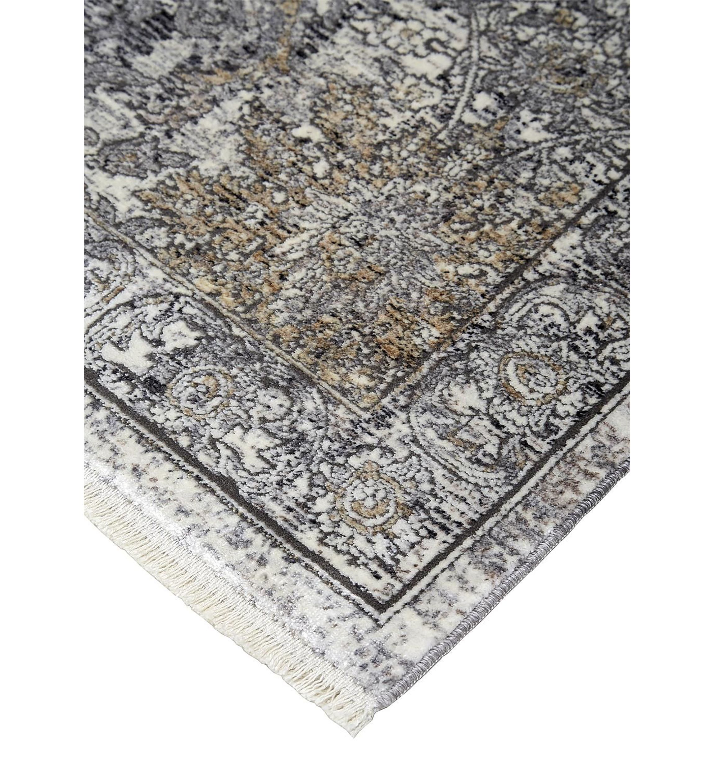 Melmas Transitional Damask Area Rug