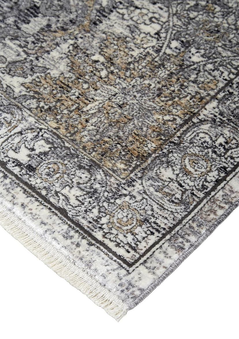 Melmas Transitional Damask Area Rug