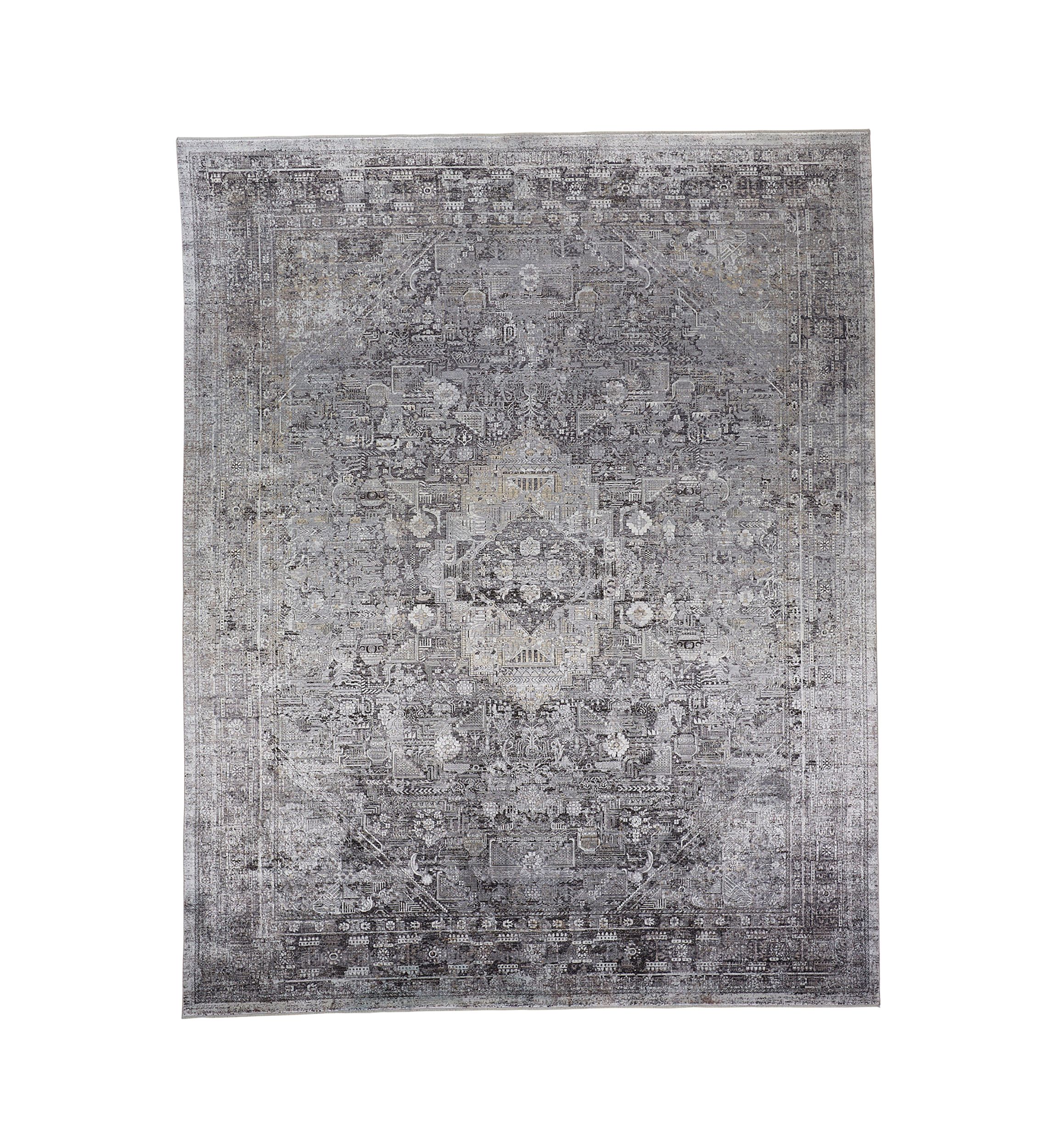 Melmas Transitional Medallion Area Rug