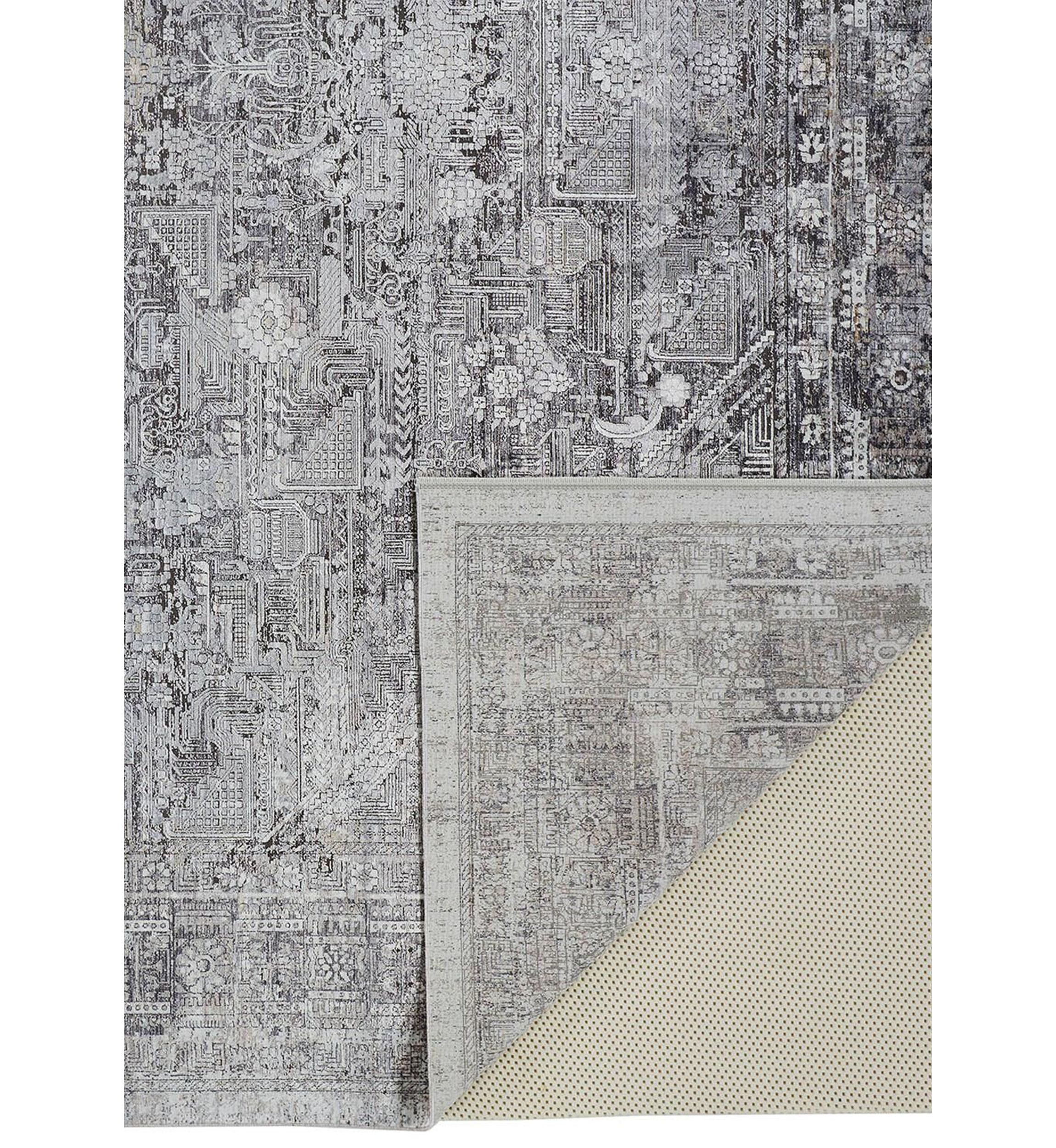Melmas Transitional Medallion Area Rug