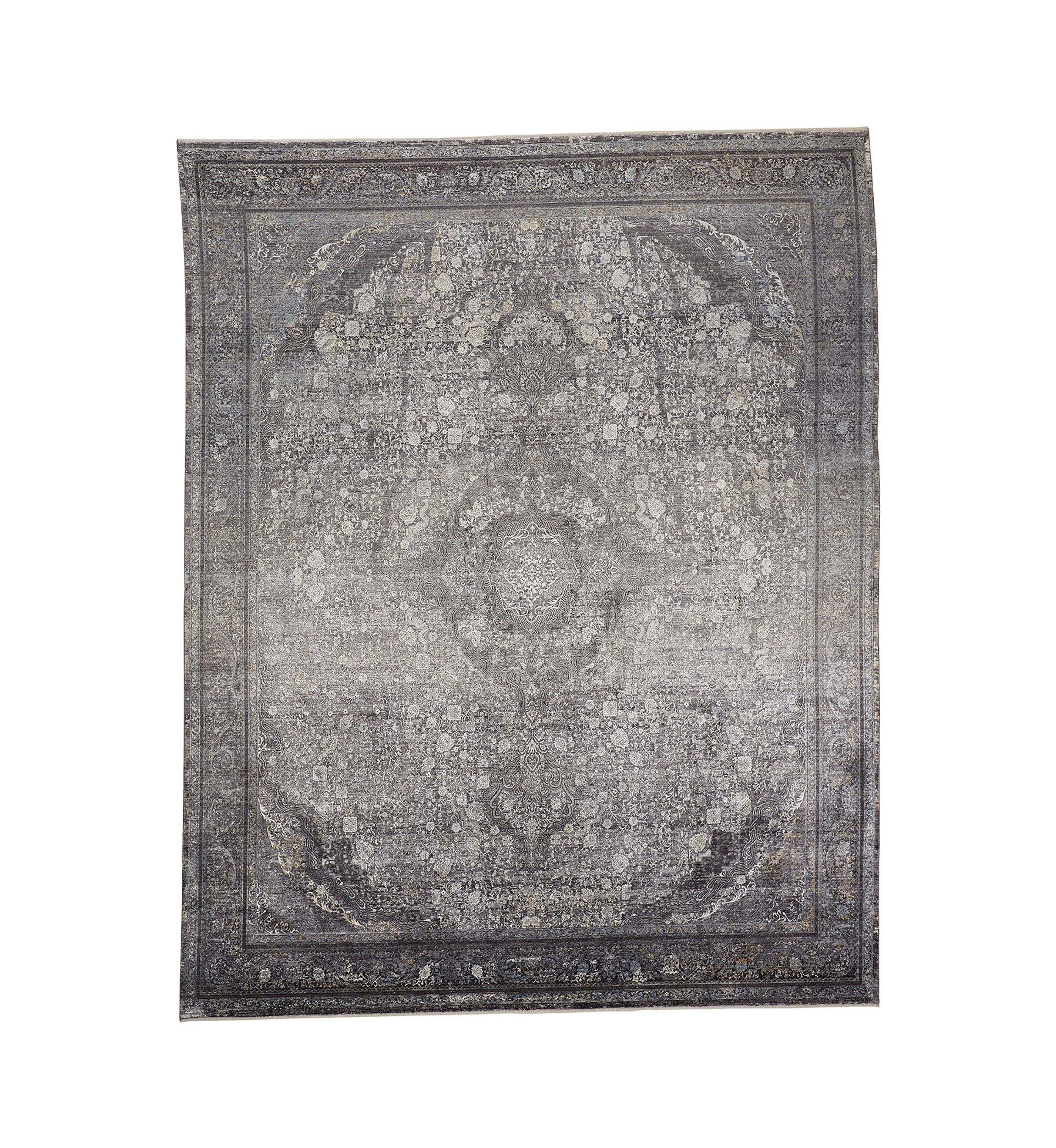 Melmas Transitional Medallion Area Rug