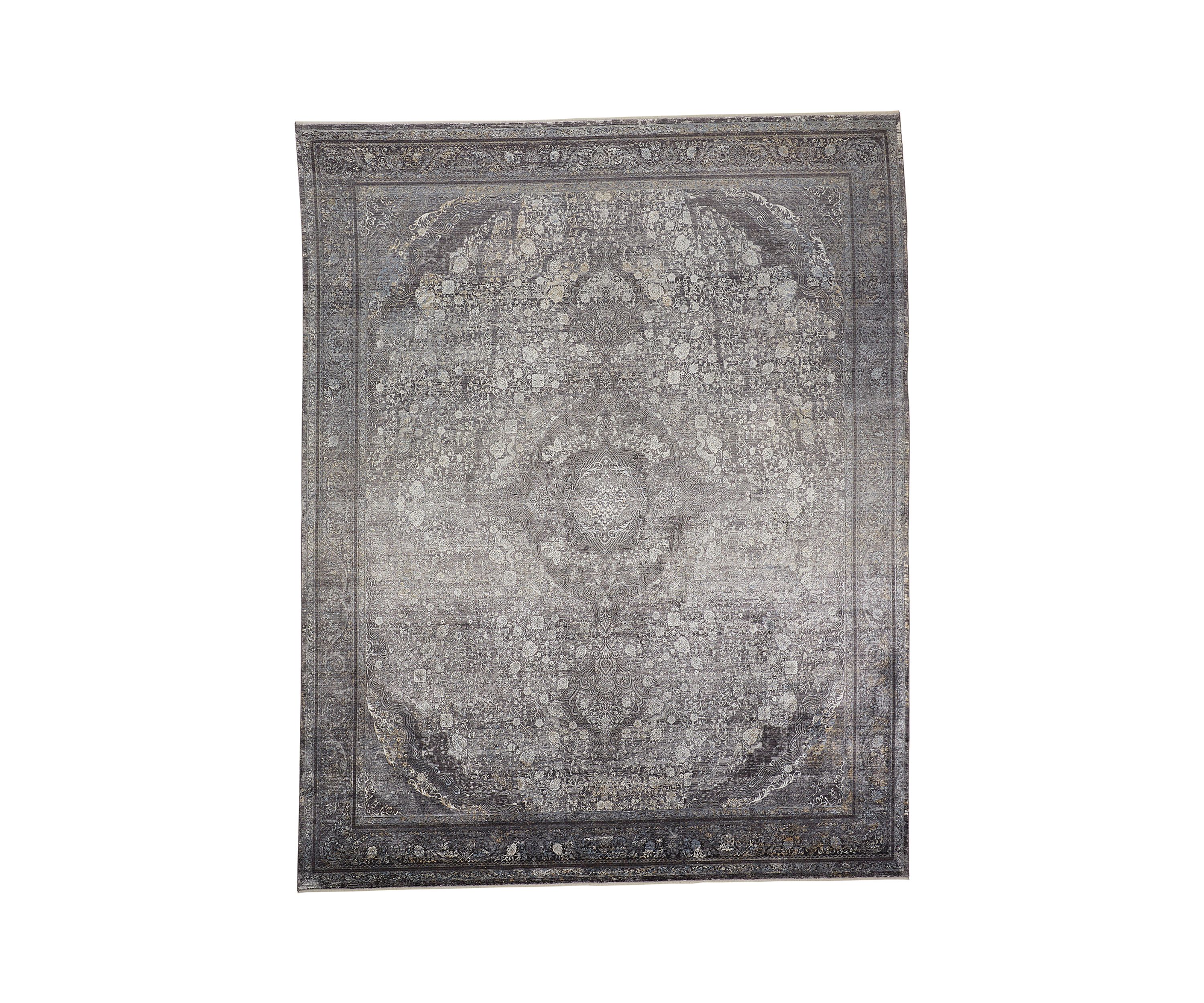 Melmas Transitional Medallion Area Rug