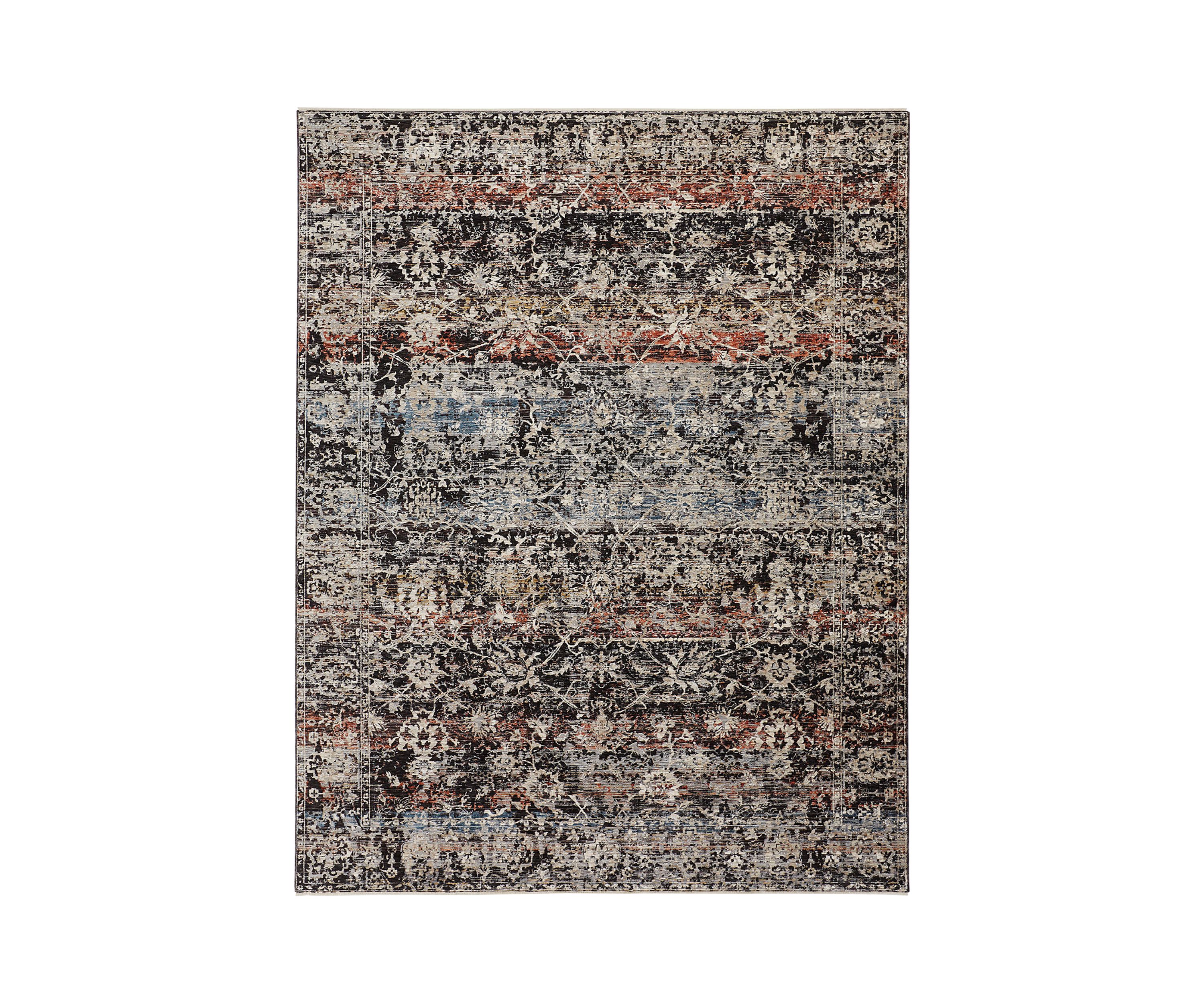 Ennis Transitional Distressed Area Rug