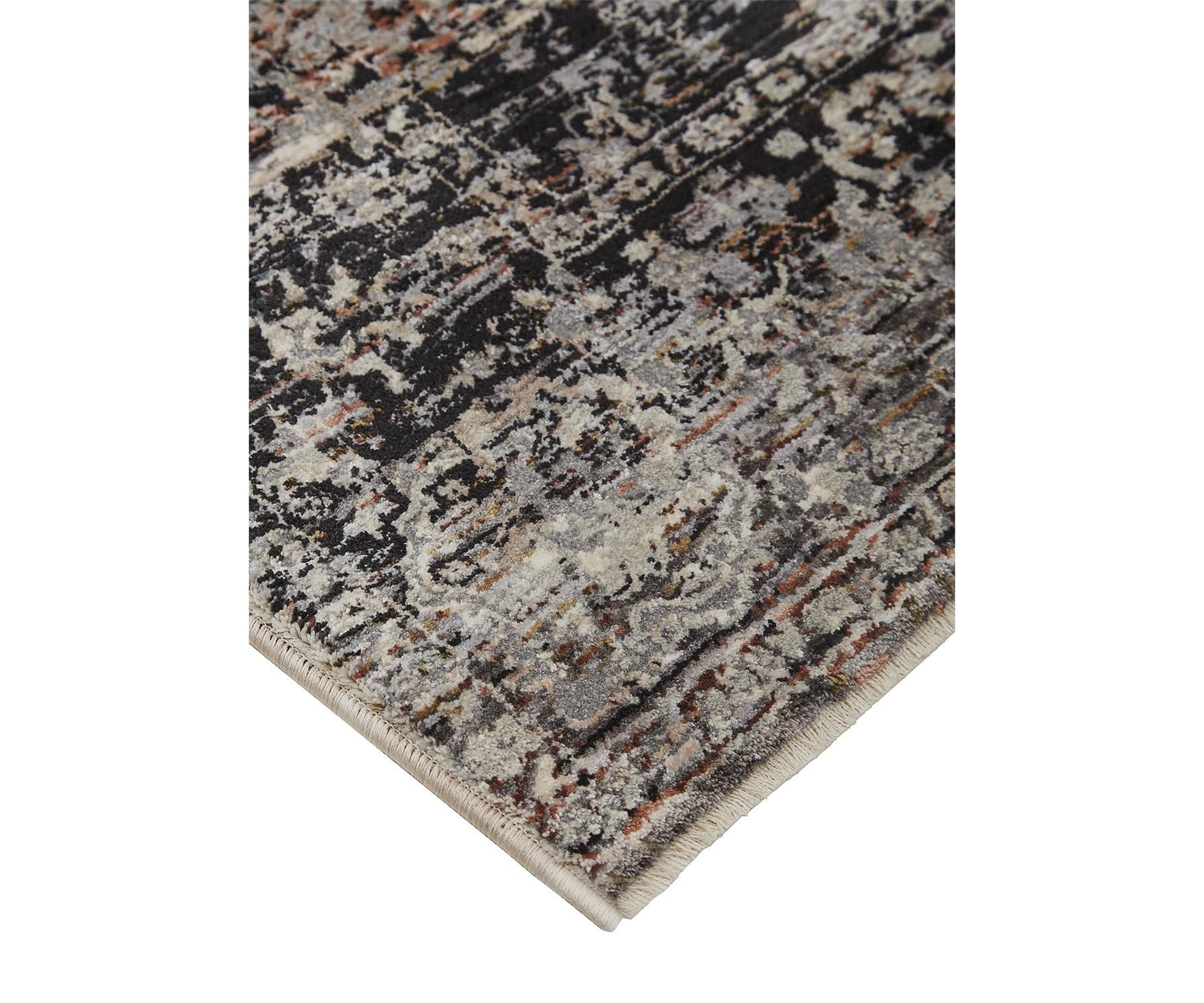 Ennis Transitional Distressed Area Rug