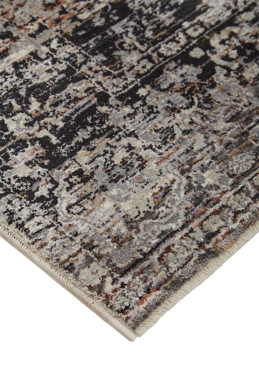 Ennis Transitional Distressed Area Rug