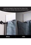 5/8 Inch Wrap Around Room Darkening Curtain Rod