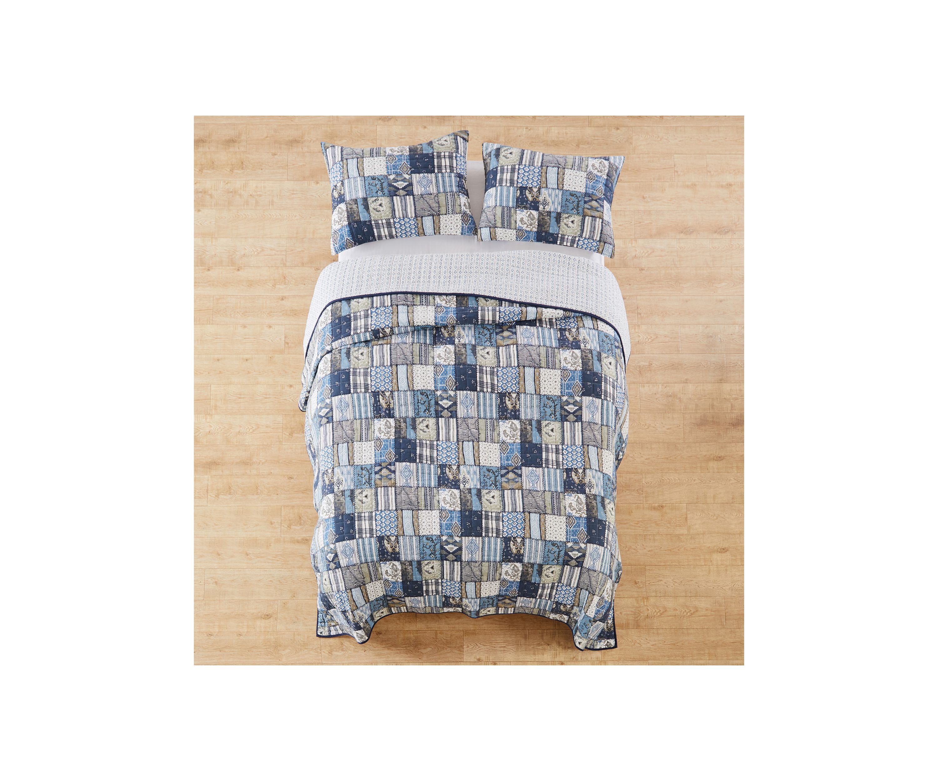 Ansara Blue Quilt Set